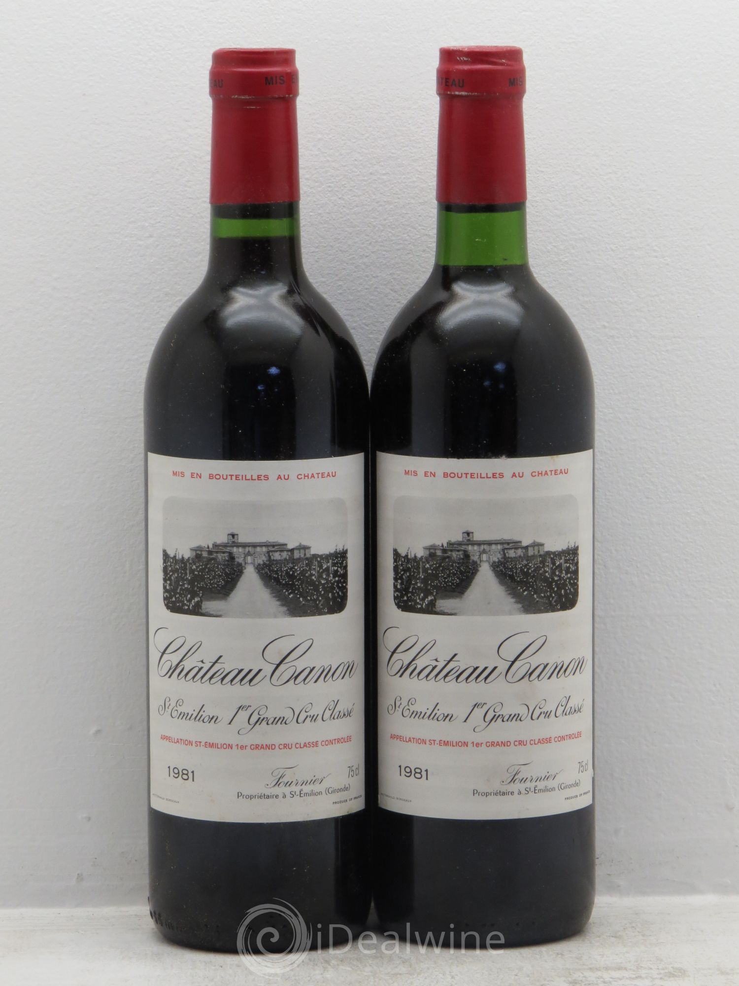 Château Canon 1er Grand Cru Classé B 1981 - Lot de 2 bouteilles - 0