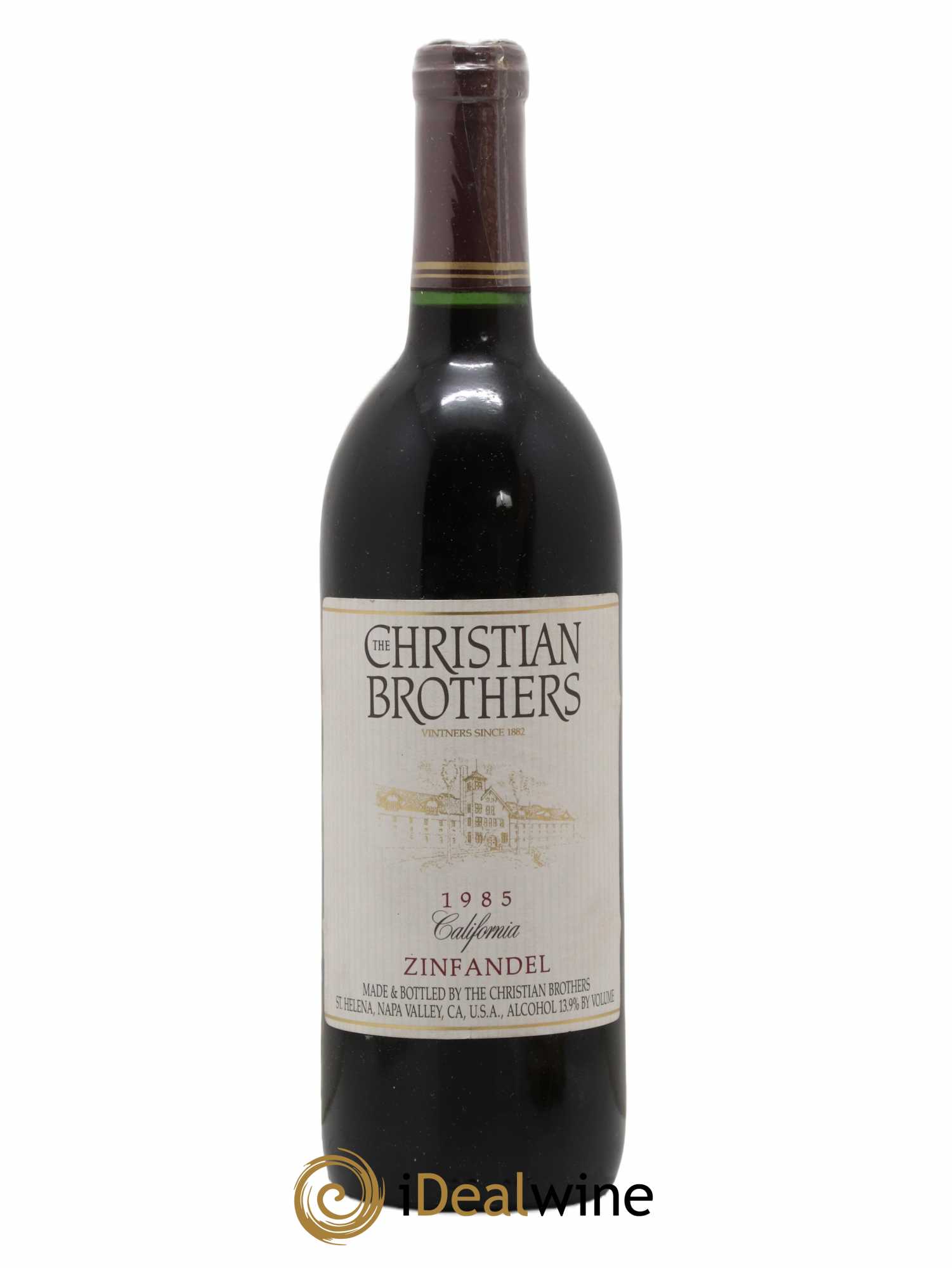Vins Etrangers California Zinfandel Christian Brothers 1985 - Lot de 1 bouteille - 0