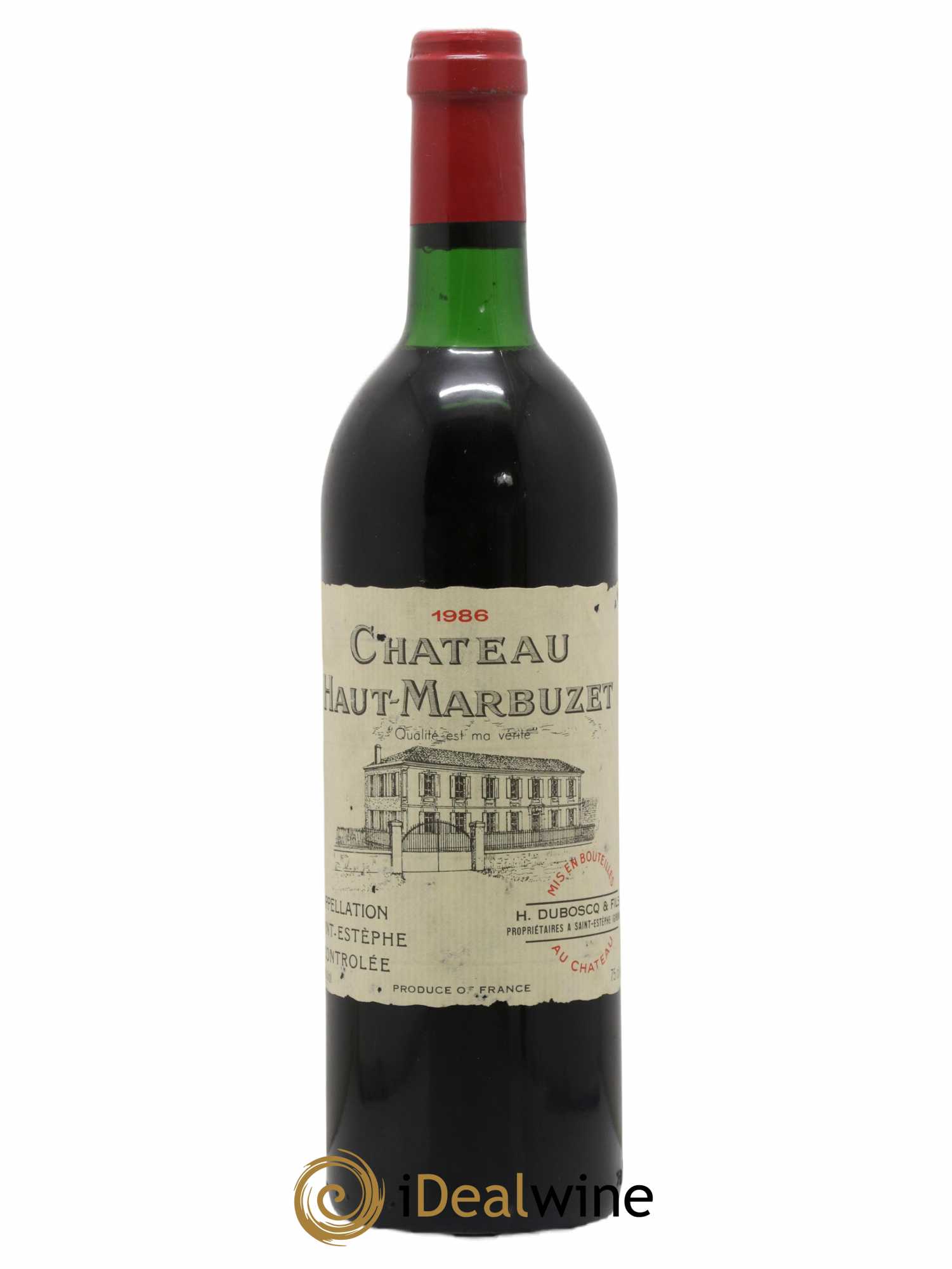 Château Haut Marbuzet 1986 - Lot de 1 bouteille - 0