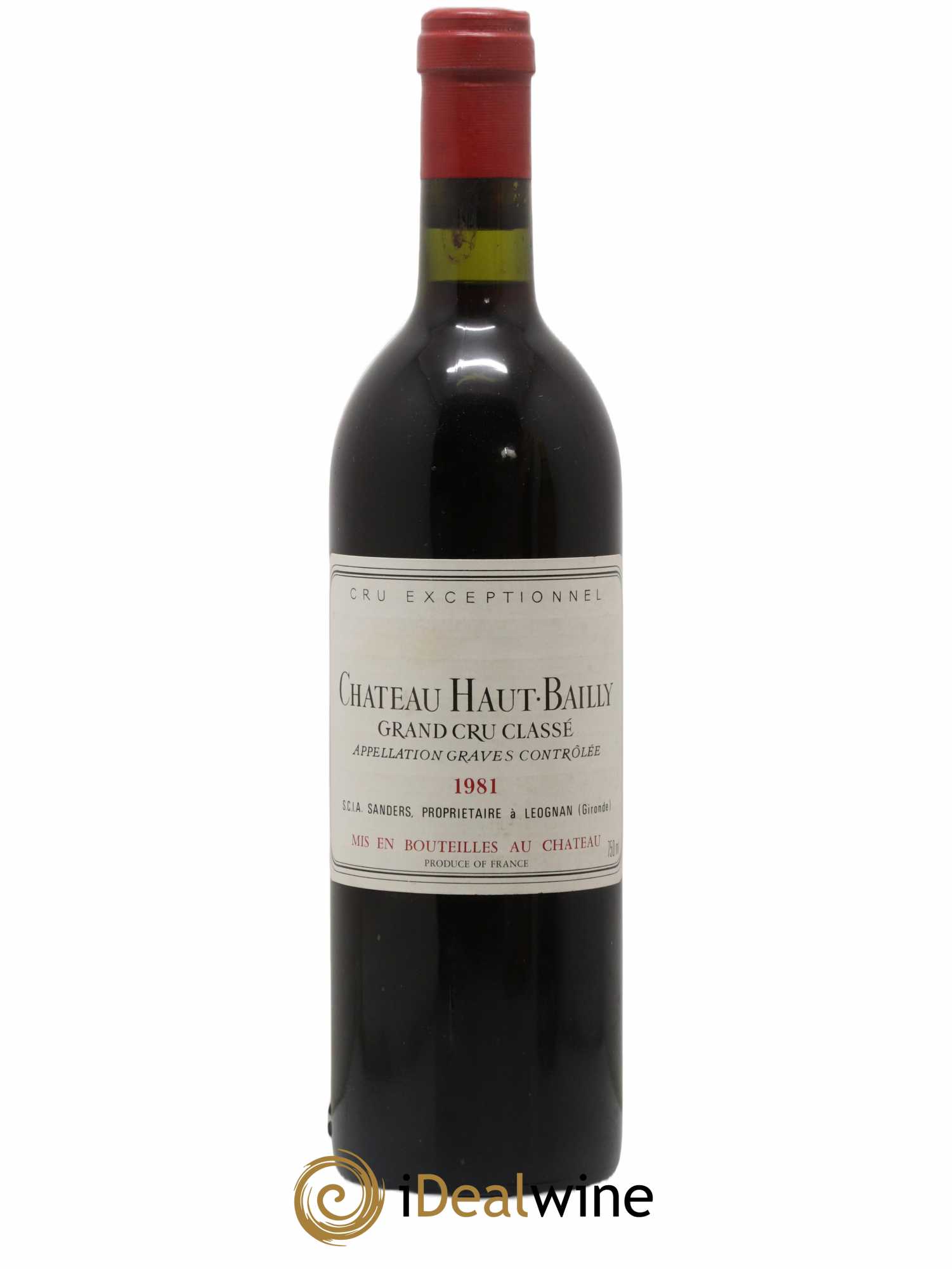 Château Haut-Bailly Cru Classé de Graves 1981 - Lot de 1 bouteille - 0