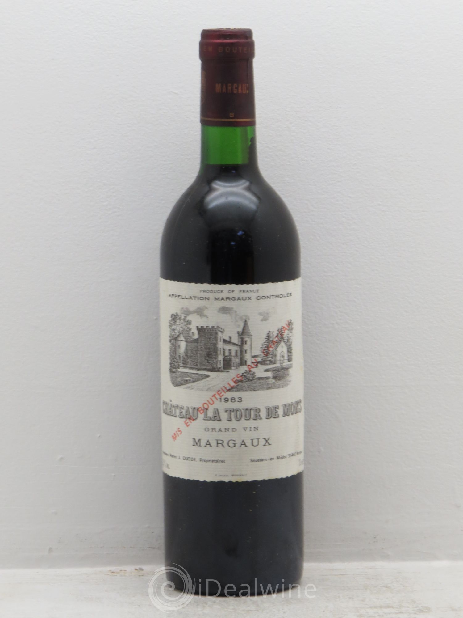 Château la Tour de Mons Cru Bourgeois 1983 - Lot de 1 bouteille - 0