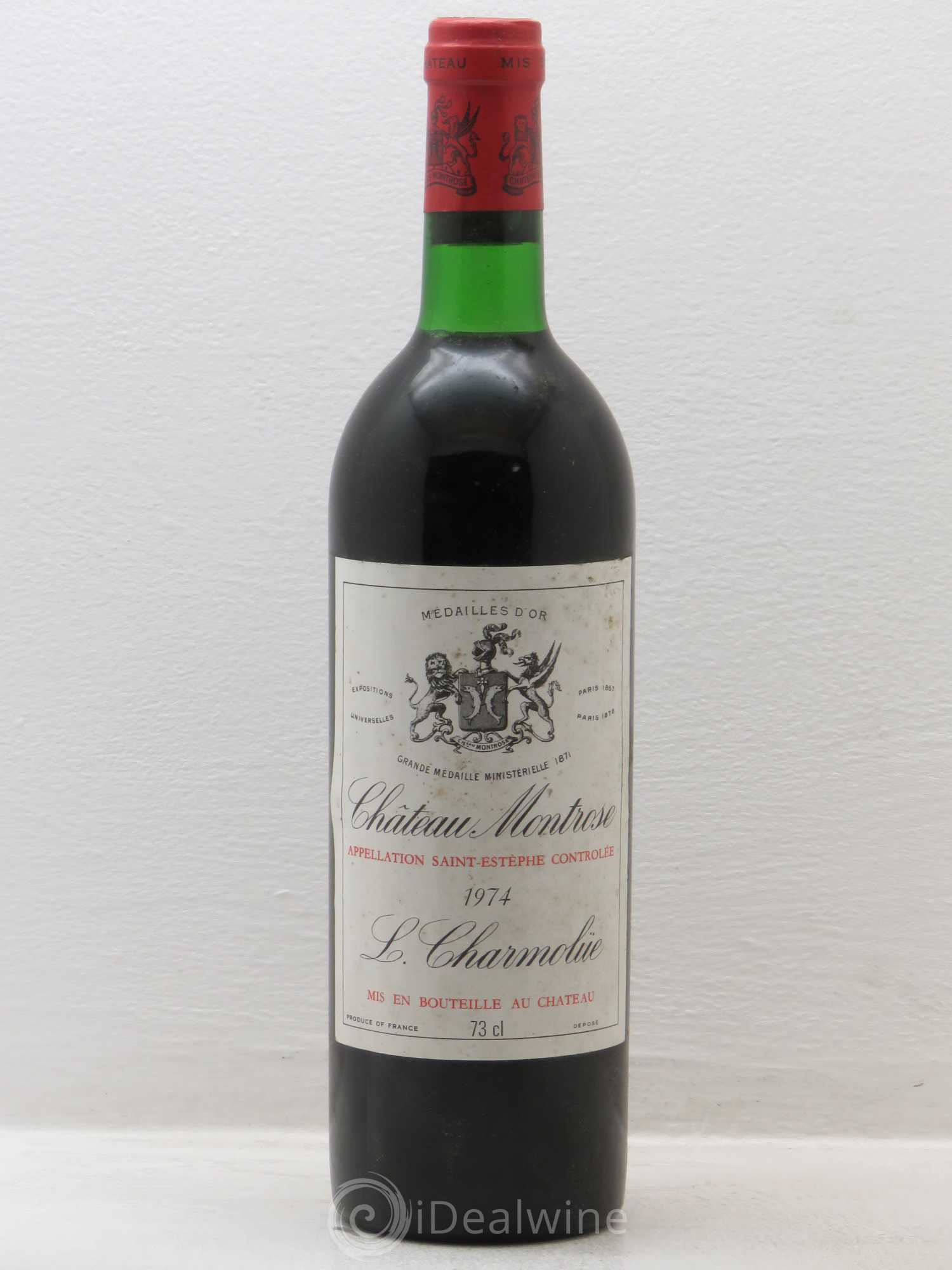 Château Montrose 2ème Grand Cru Classé 1974 - Lot de 1 bouteille - 0