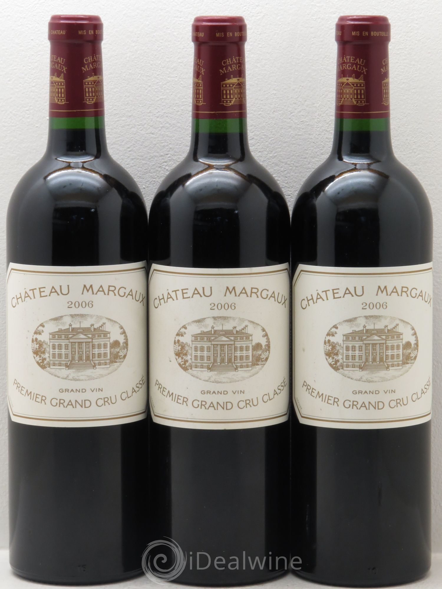 Château Margaux 1er Grand Cru Classé 2006 - Lot de 3 bouteilles - 0