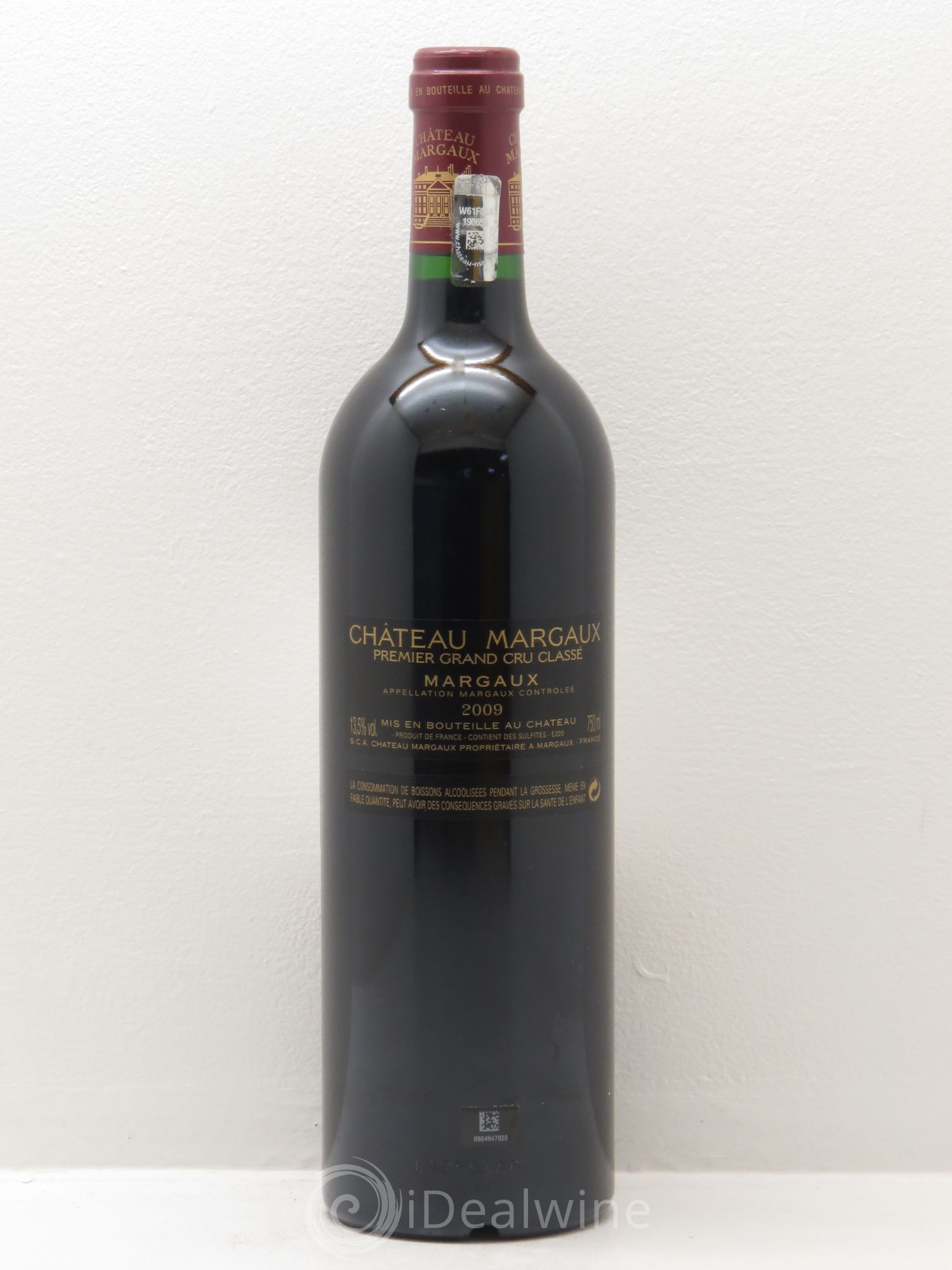 Château Margaux 1er Grand Cru Classé 2009 - Lot de 1 bouteille - 1