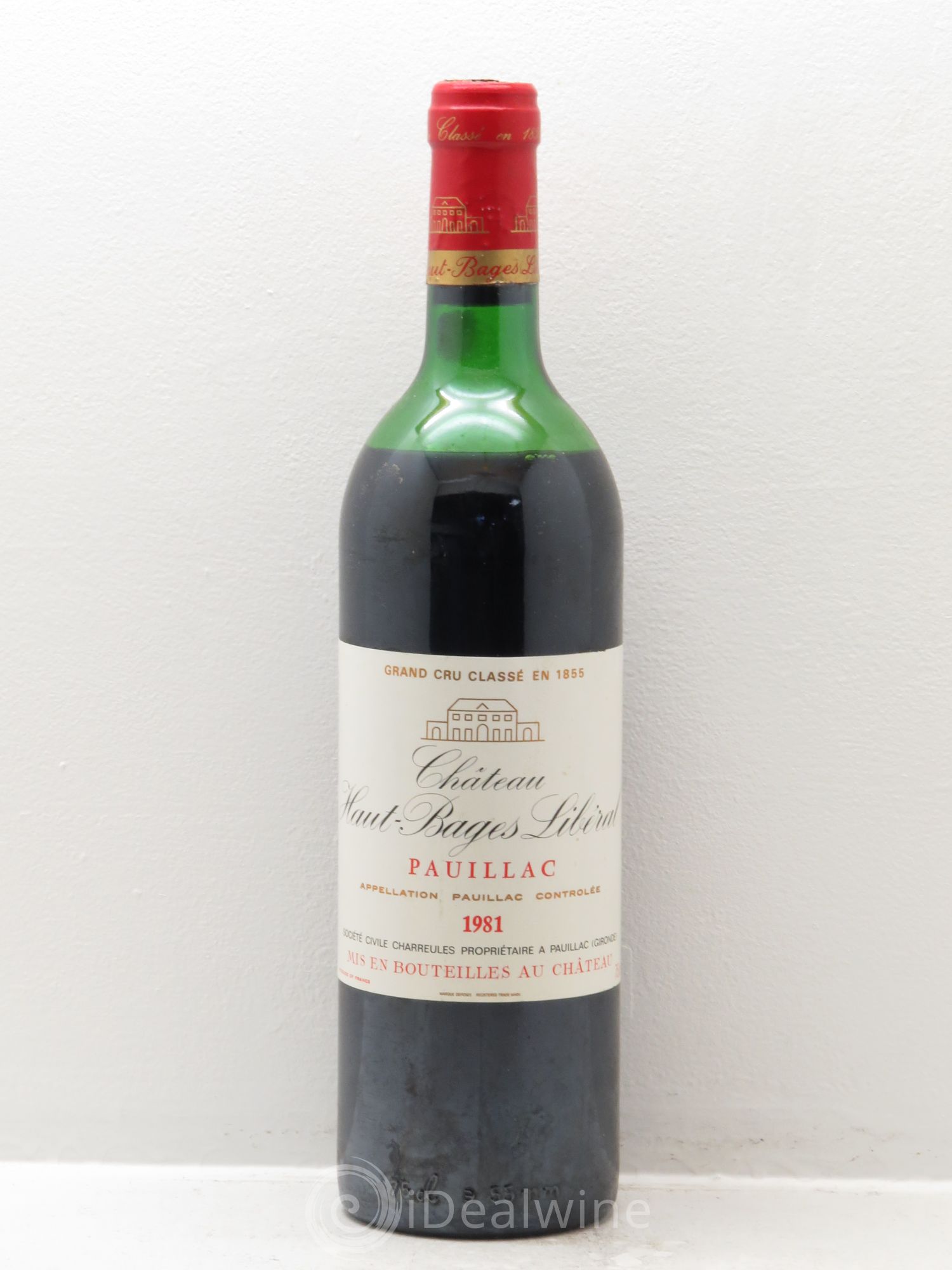 Château Haut Bages Libéral 5ème Grand Cru Classé (sans prix de réserve) 1981 - Lot de 1 bouteille - 0