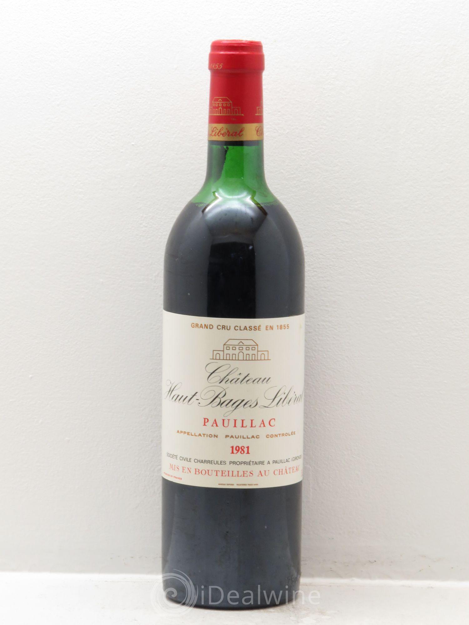 Château Haut Bages Libéral 5ème Grand Cru Classé 1981 - Lot de 1 bouteille - 0