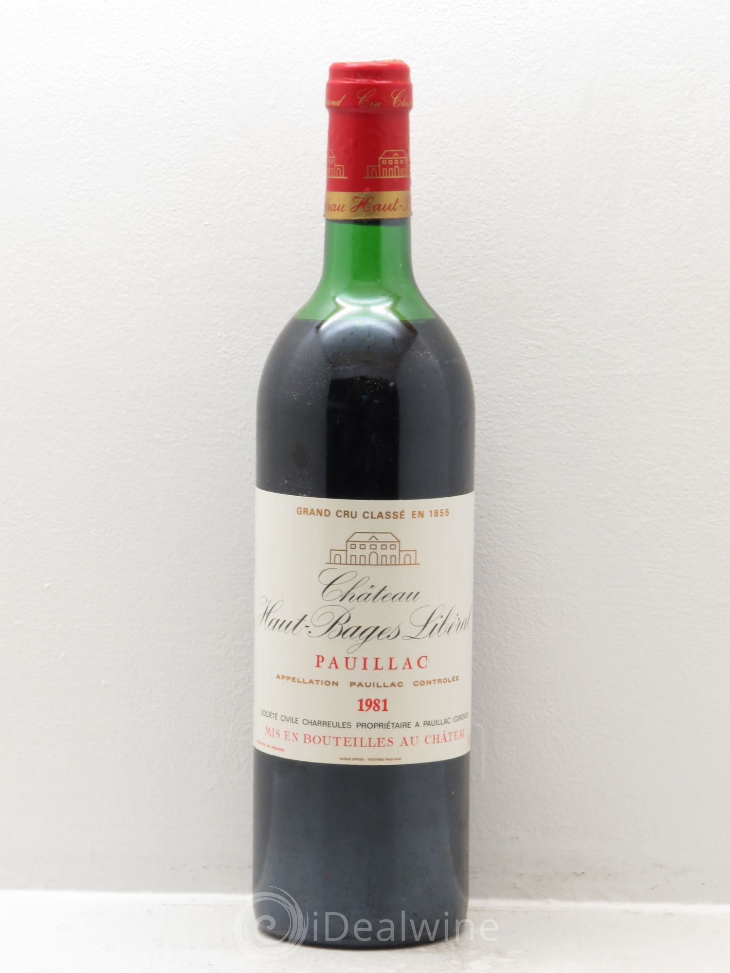 Château Haut Bages Libéral 5ème Grand Cru Classé 1981 - Lot de 1 bouteille - 0