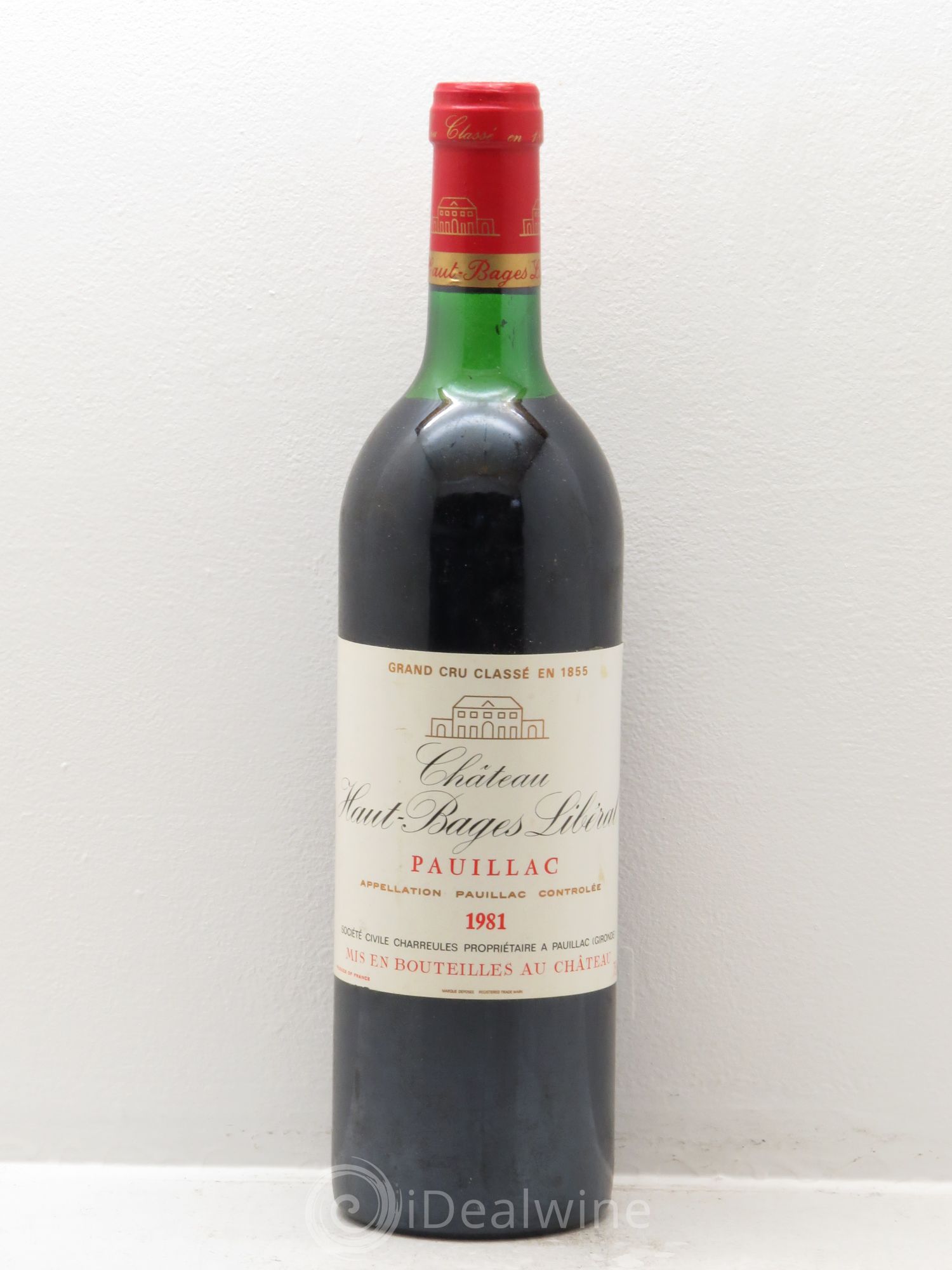 Château Haut Bages Libéral 5ème Grand Cru Classé 1981 - Lot de 1 bouteille - 0
