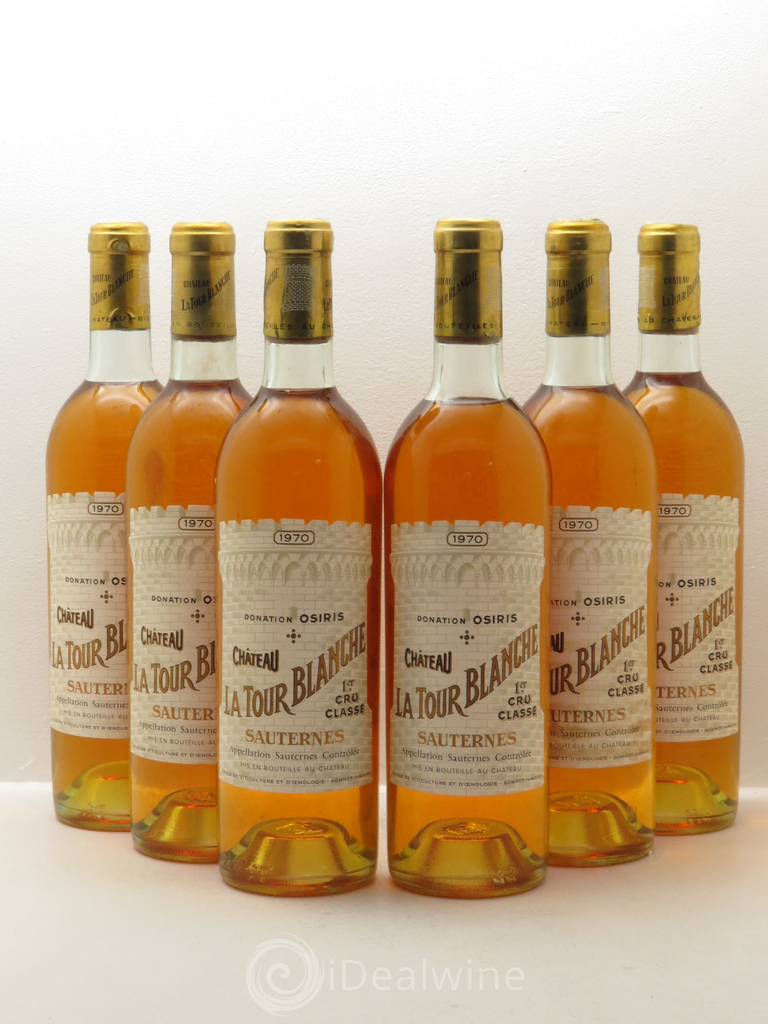 Château la Tour Blanche 1er Grand Cru Classé 1970 - Lotto di 6 bottiglie - 0