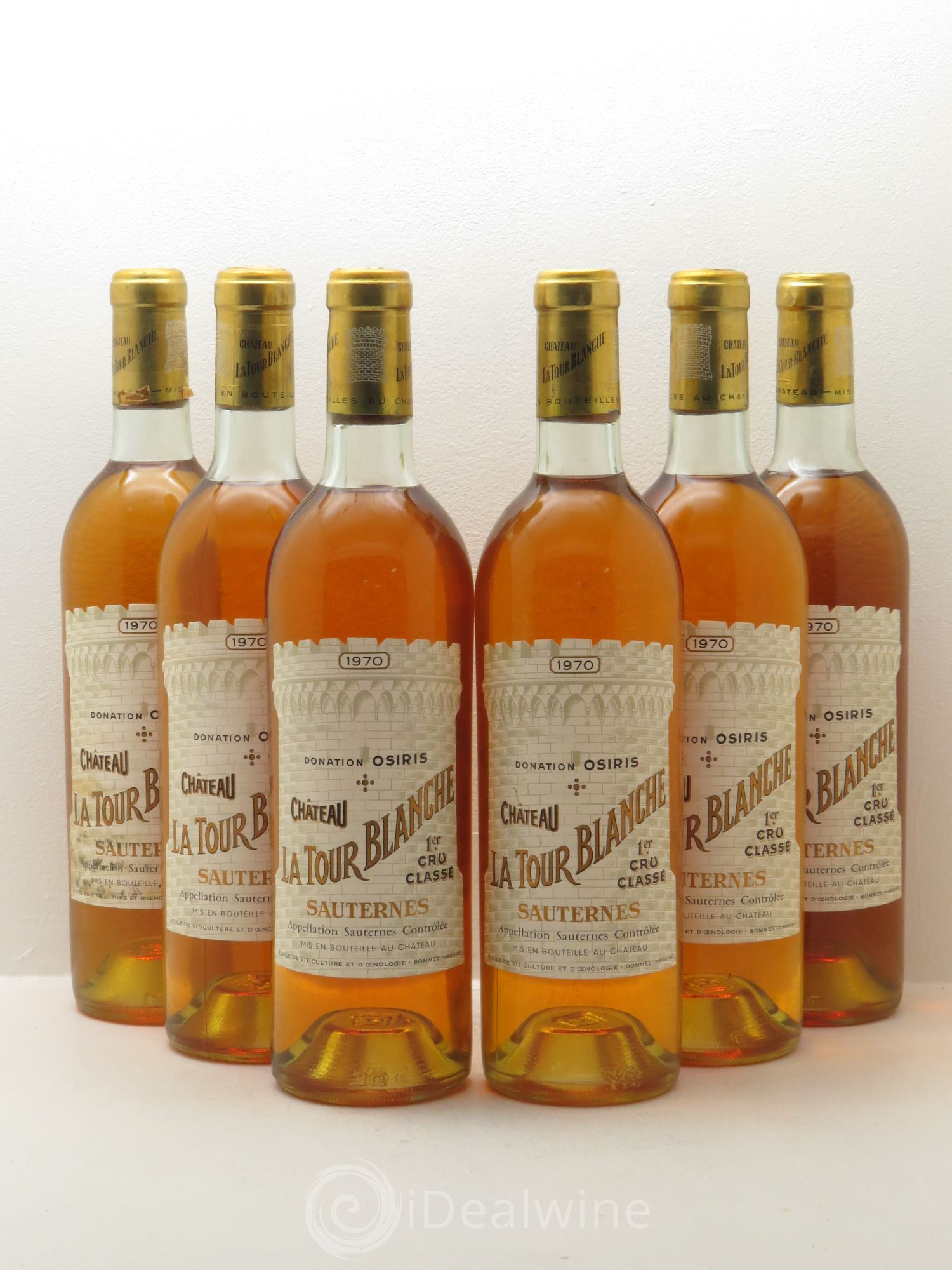 Château la Tour Blanche 1er Grand Cru Classé 1970 - Lotto di 6 bottiglie - 0