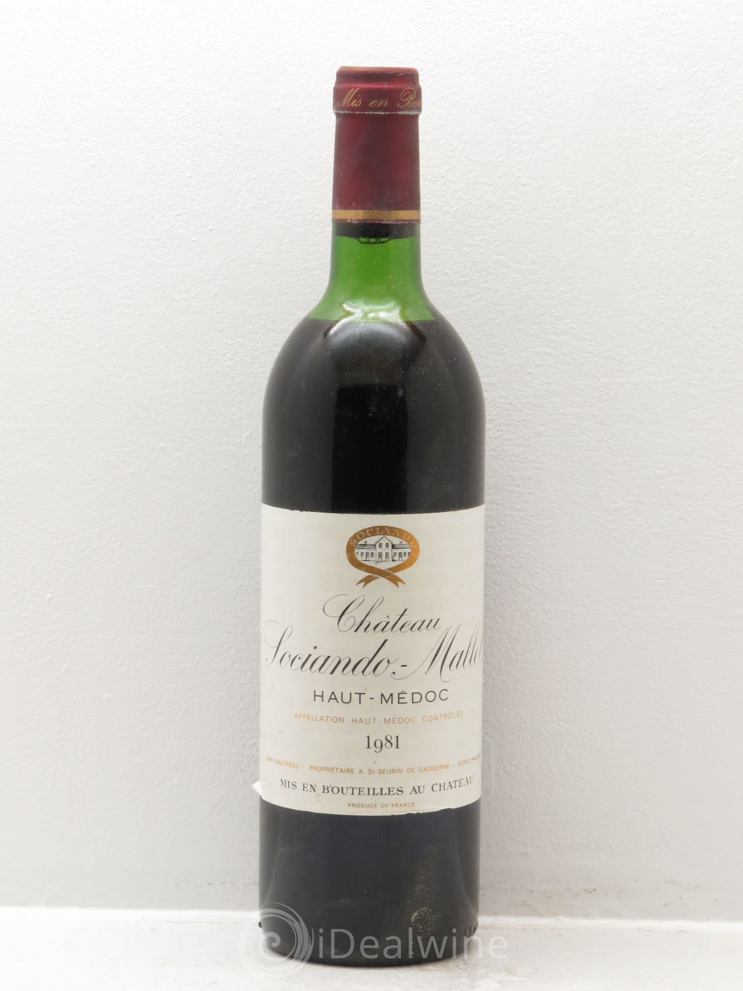 Château Sociando Mallet (sans prix de réserve) 1981 - Lot de 1 bouteille - 0