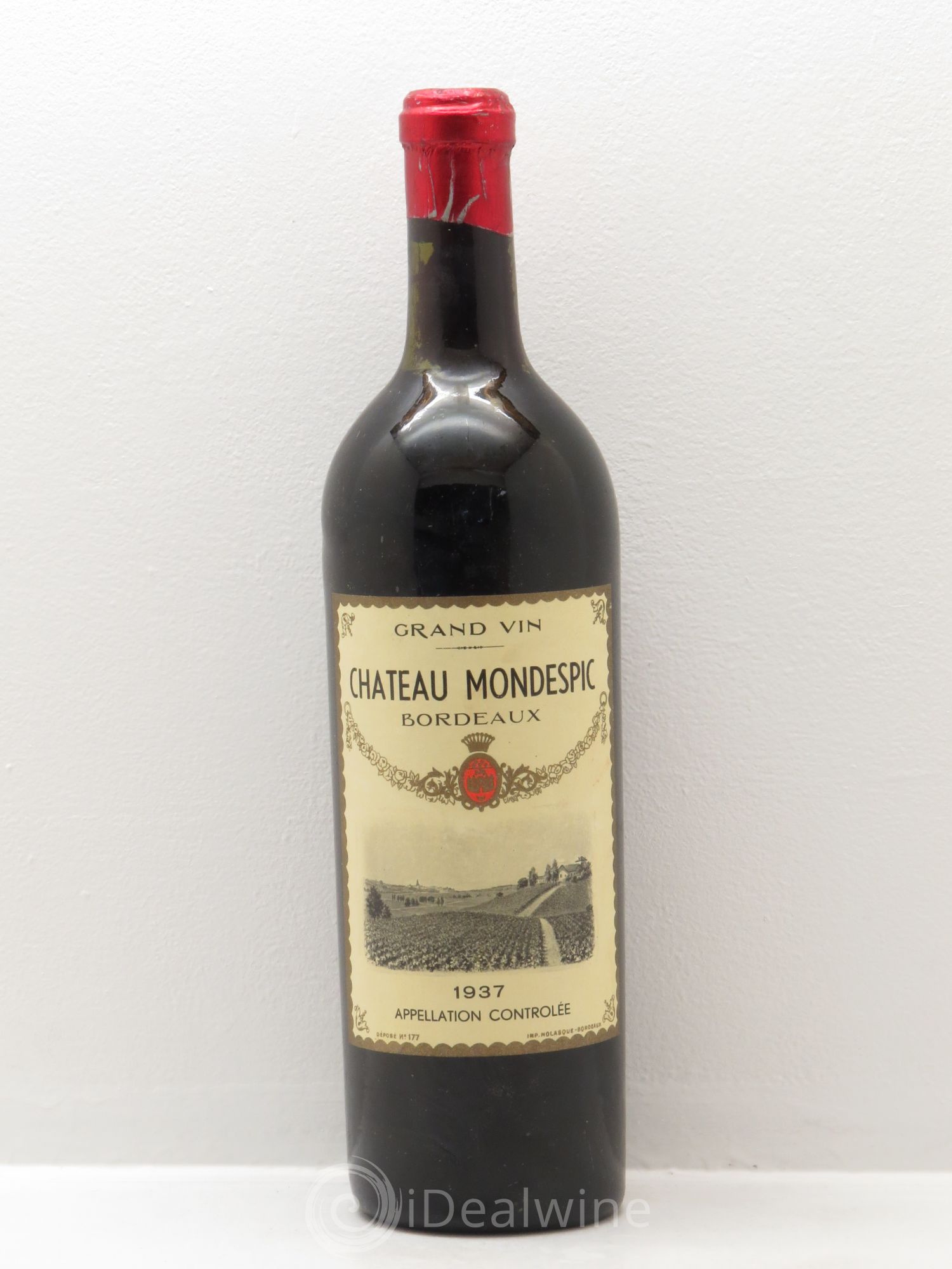 Bordeaux Château Mondespic (sans prix de réserve) 1937 - Posten von 1 Flasche - 0