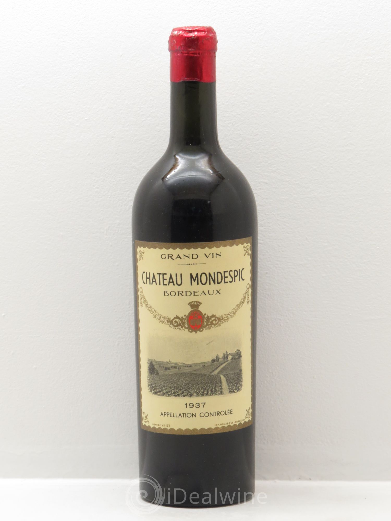 Bordeaux Château Mondespic (sans prix de réserve) 1937 - Posten von 1 Flasche - 0