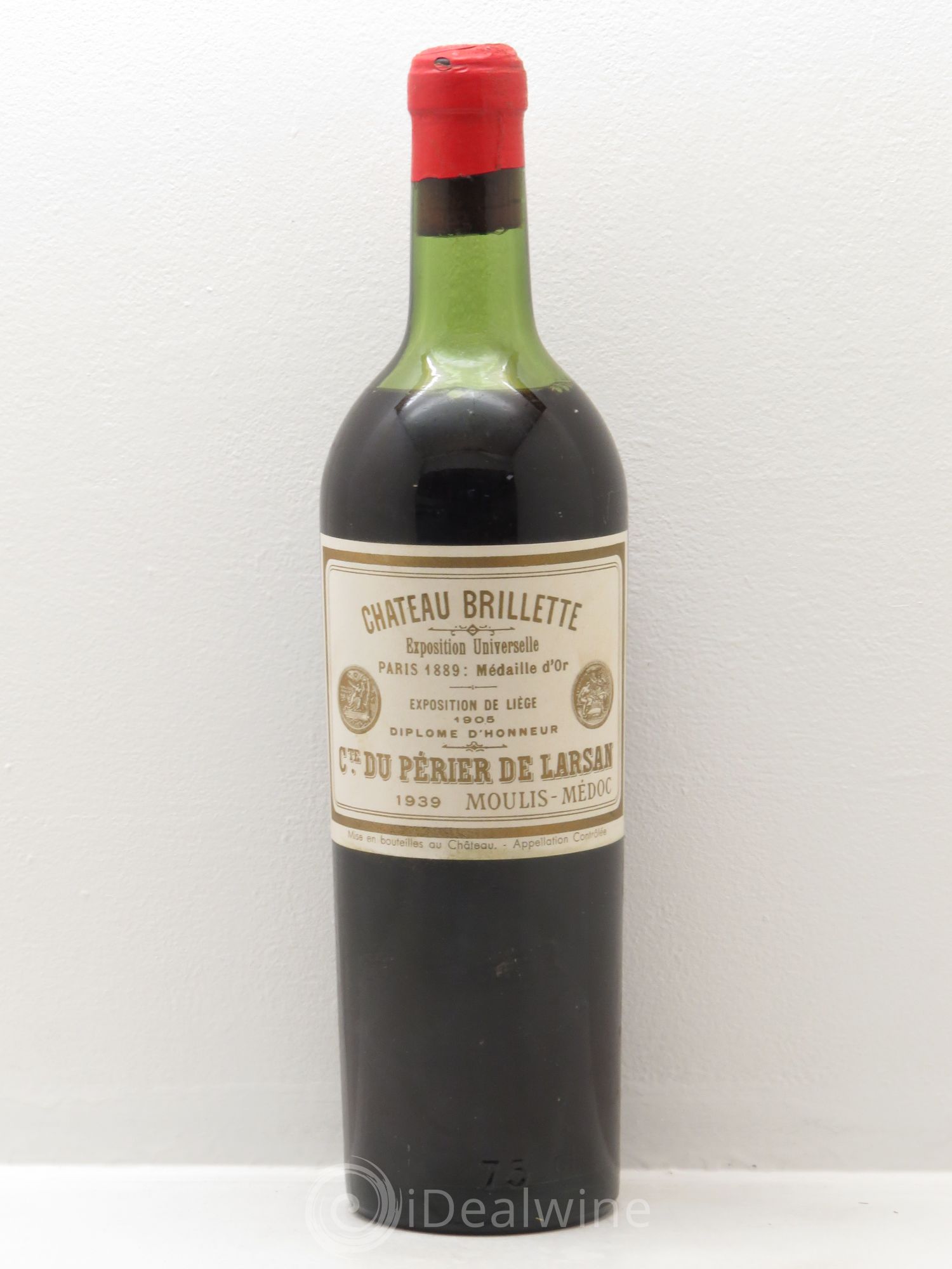 Château Brillette Cru Bourgeois (sans prix de réserve) 1939 - Lot de 1 bouteille - 0