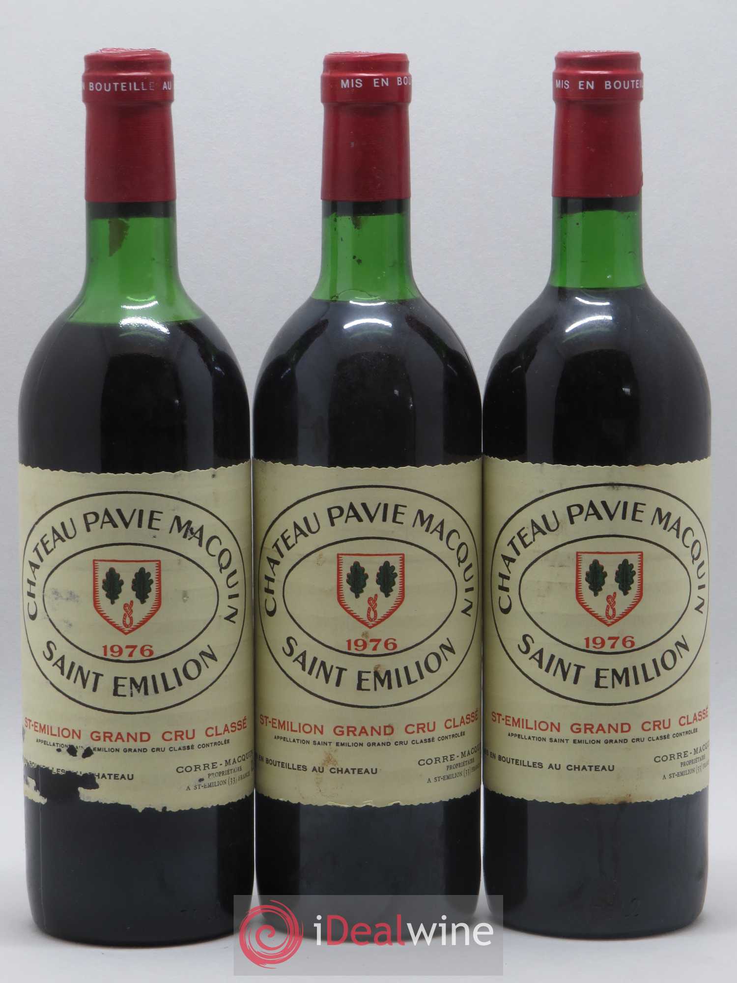 Château Pavie Macquin 1er Grand Cru Classé B 1976 - Lot de 6 bouteilles - 1