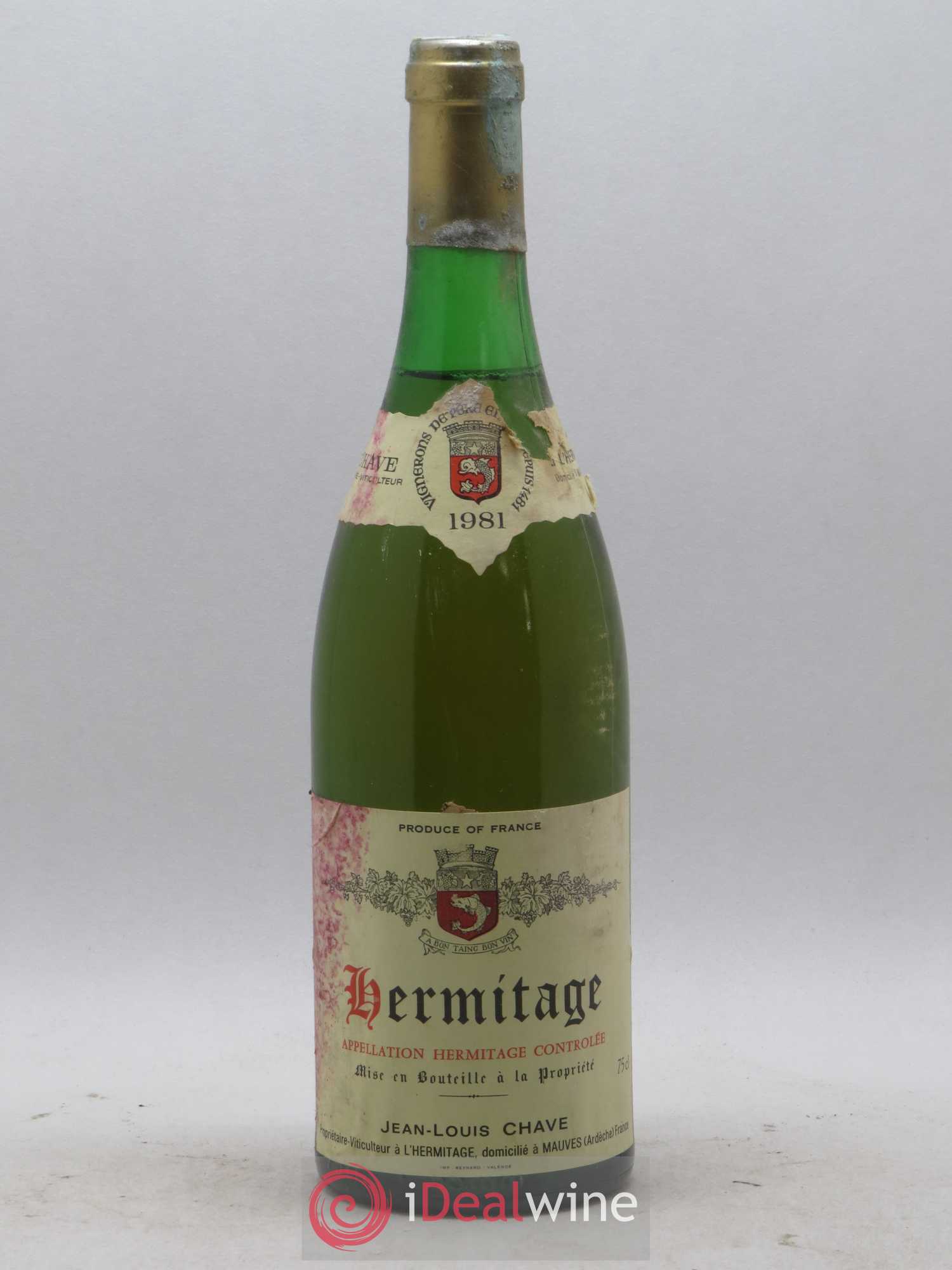 Hermitage Jean-Louis Chave 1981 - Lot de 1 bouteille - 0