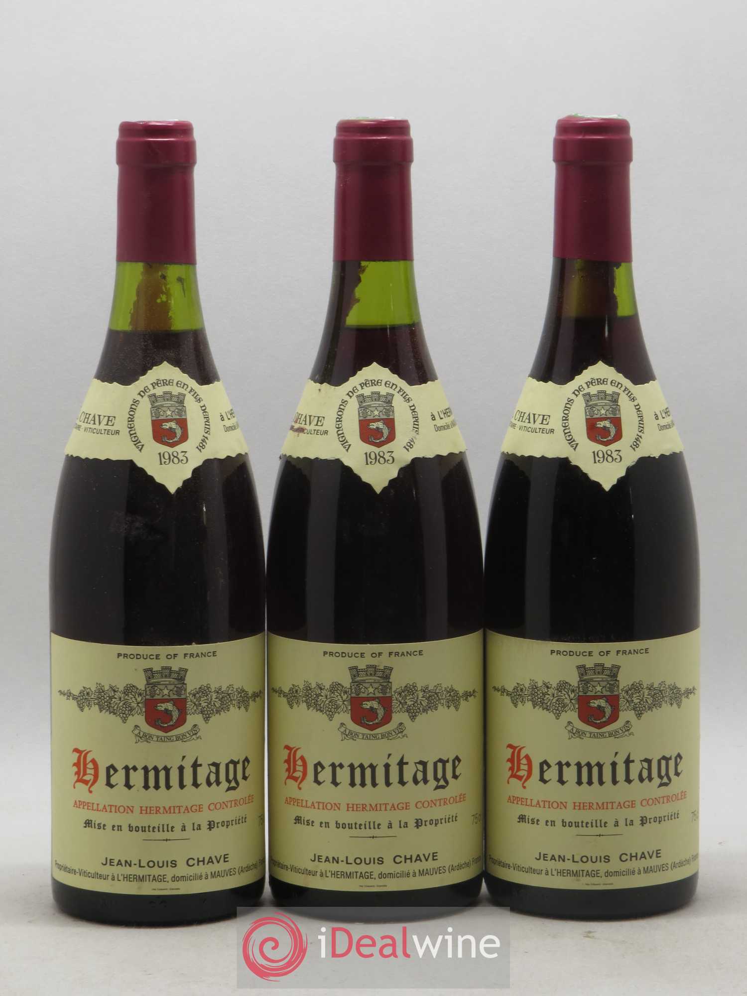 Hermitage Jean-Louis Chave 1983 - Lot de 6 bouteilles - 2