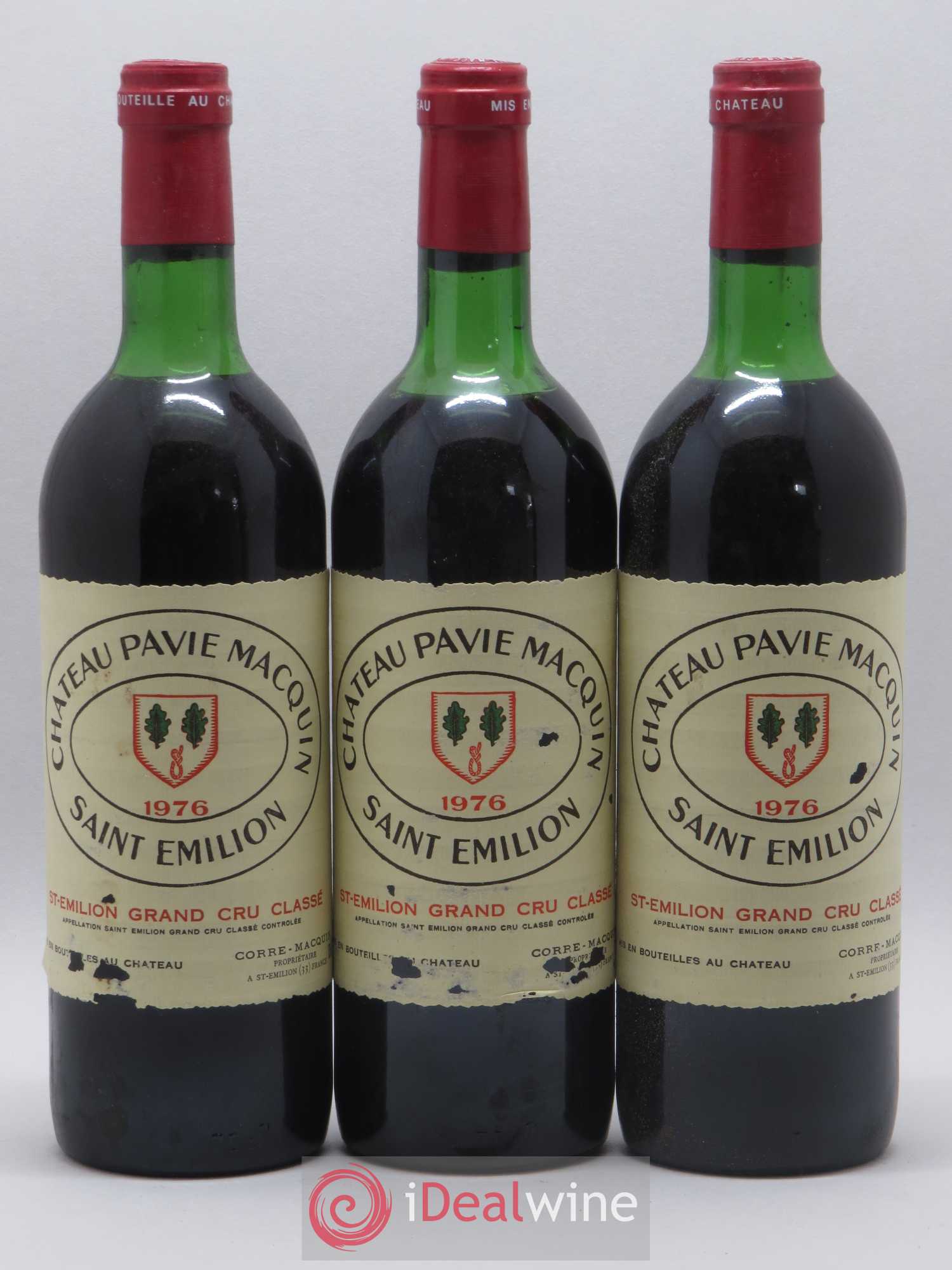 Château Pavie Macquin 1er Grand Cru Classé B 1976 - Lot de 6 bouteilles - 1