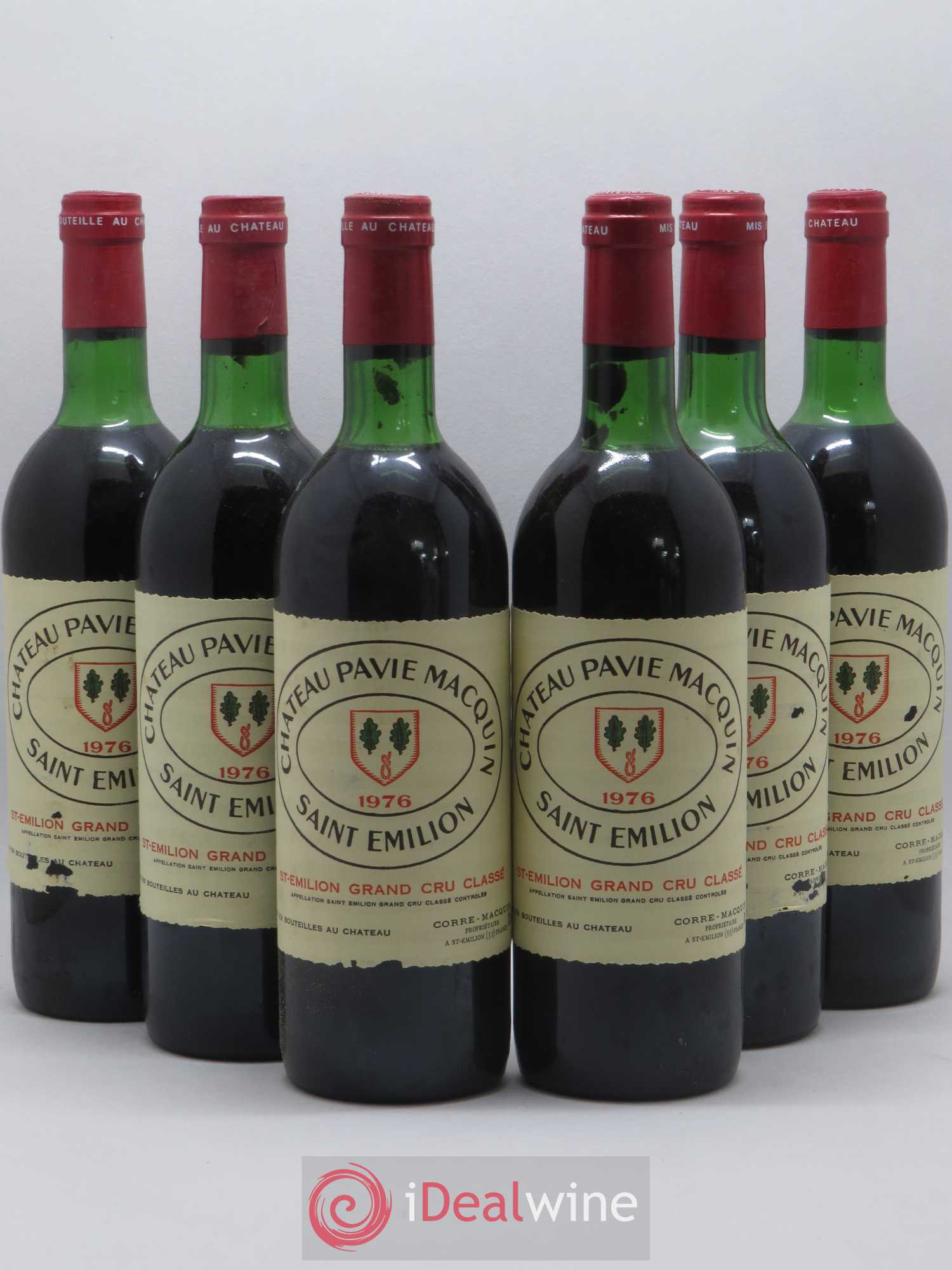 Château Pavie Macquin 1er Grand Cru Classé B 1976 - Lot de 6 bouteilles - 0