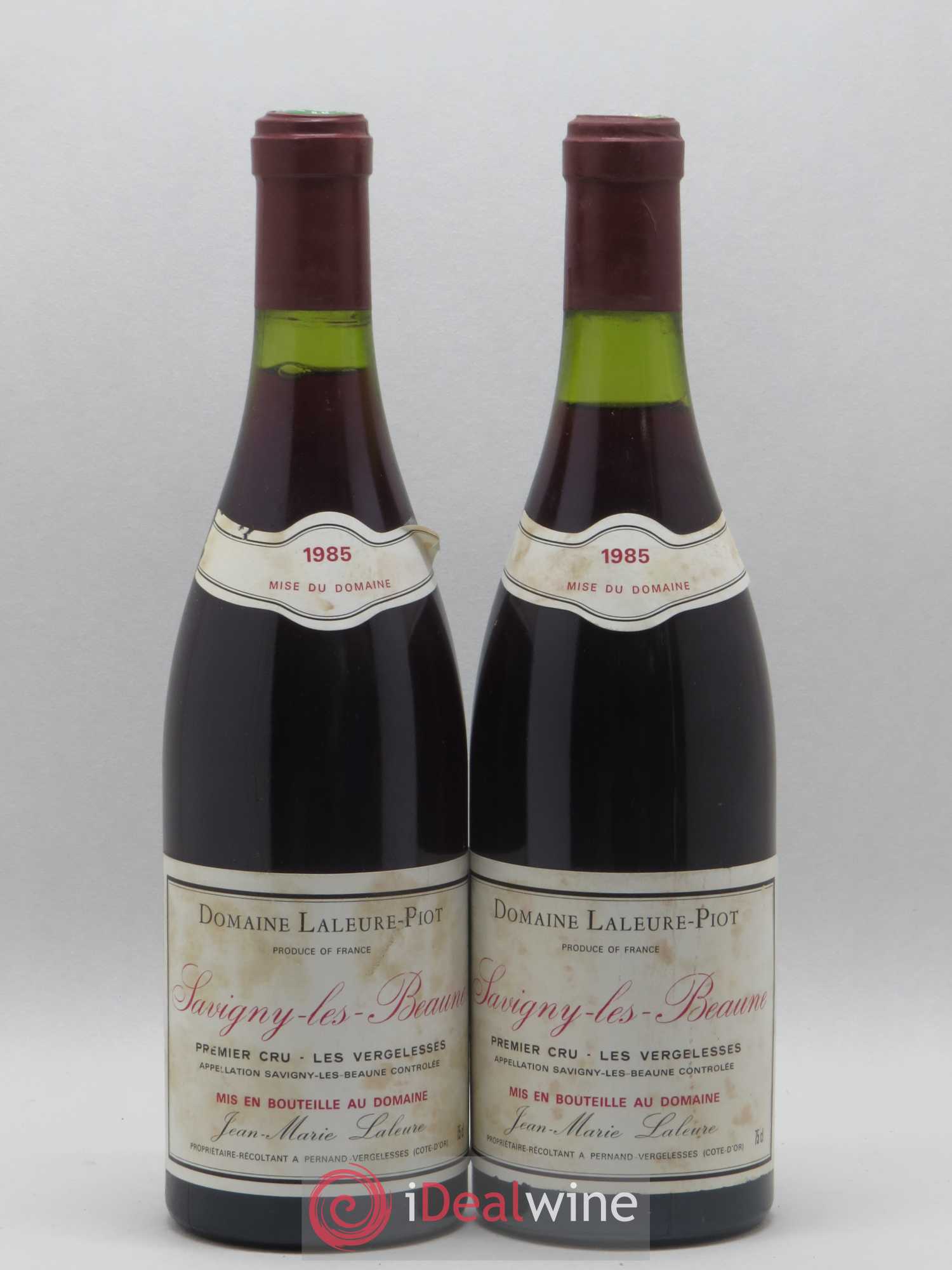 Savigny-lès-Beaune 1er Cru Les Vergelesses Domaine Laleure-Piot 1985 - Posten von 2 Flaschen - 0