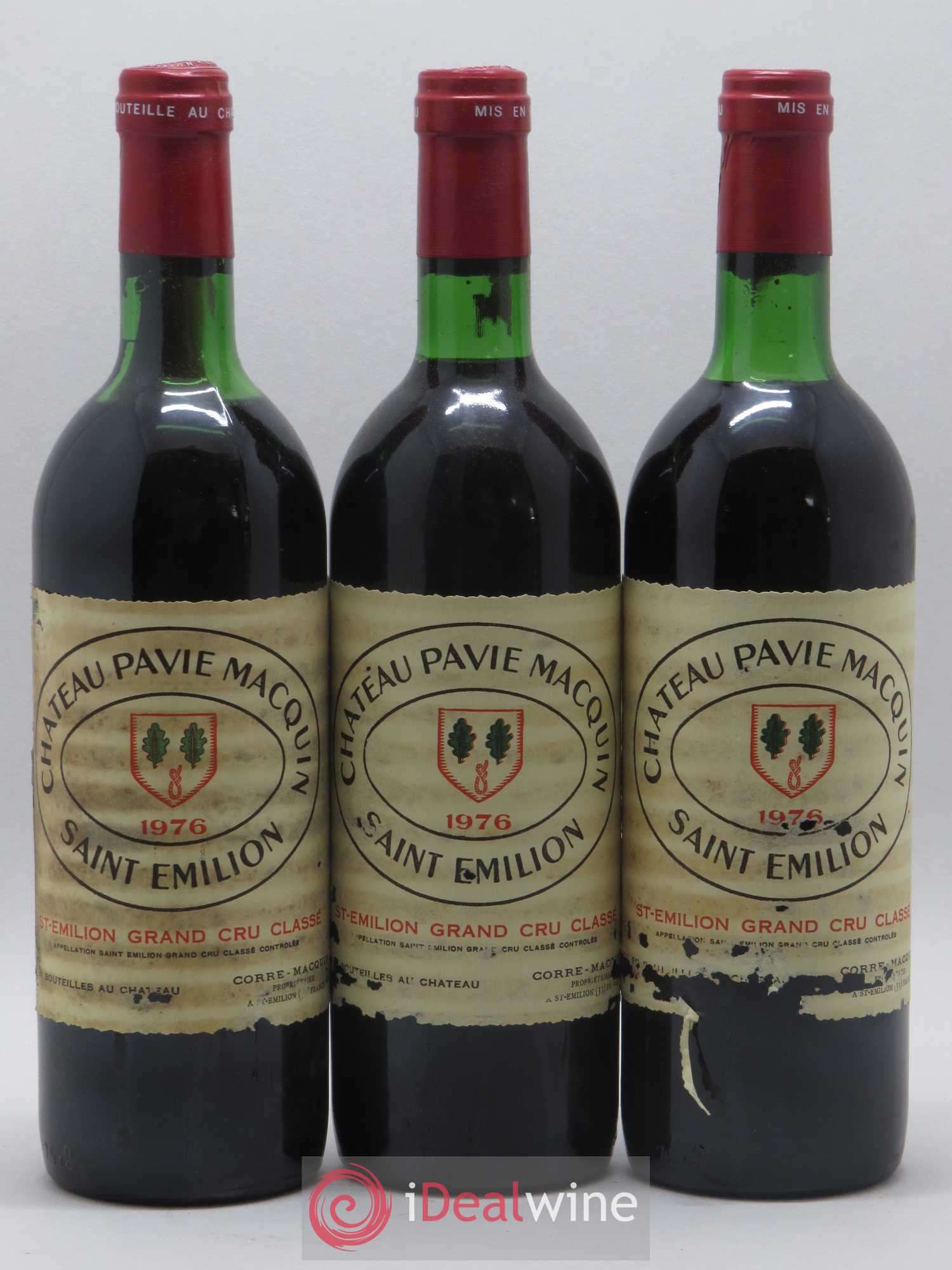Château Pavie Macquin 1er Grand Cru Classé B 1976 - Lot de 6 bouteilles - 1