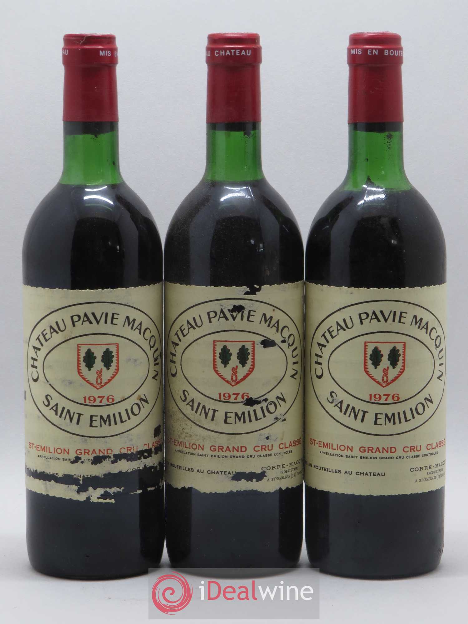 Château Pavie Macquin 1er Grand Cru Classé B 1976 - Lot de 6 bouteilles - 1