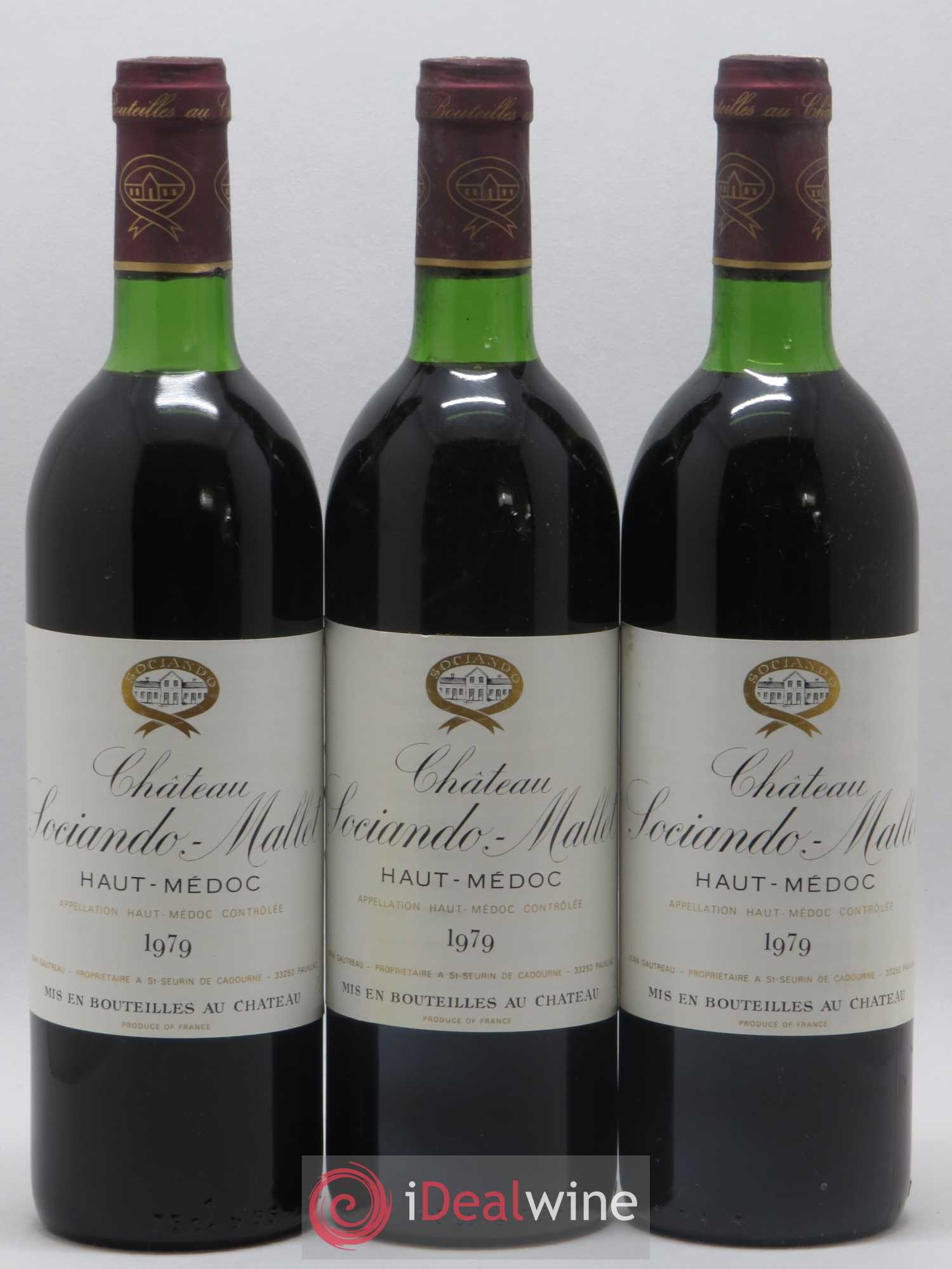 Château Sociando Mallet 1978 - Lot de 12 bouteilles - 3