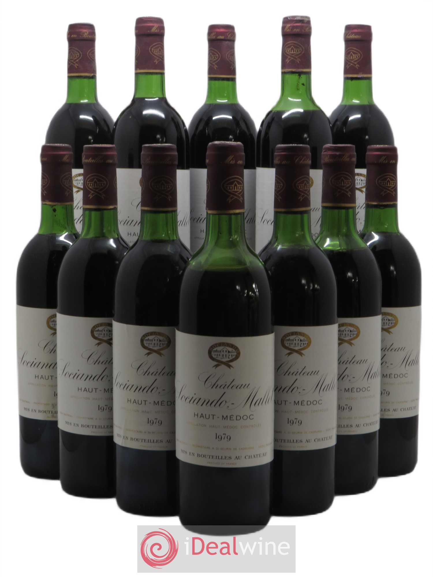 Château Sociando Mallet 1978 - Lot de 12 bouteilles - 0