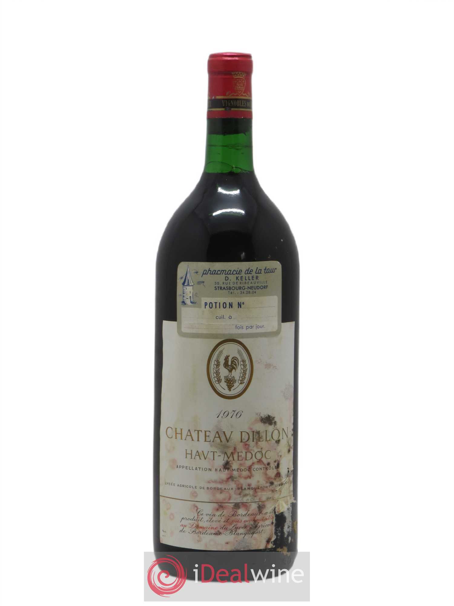 Château Dillon Cru Bourgeois 1976 - Lot de 1 magnum - 0