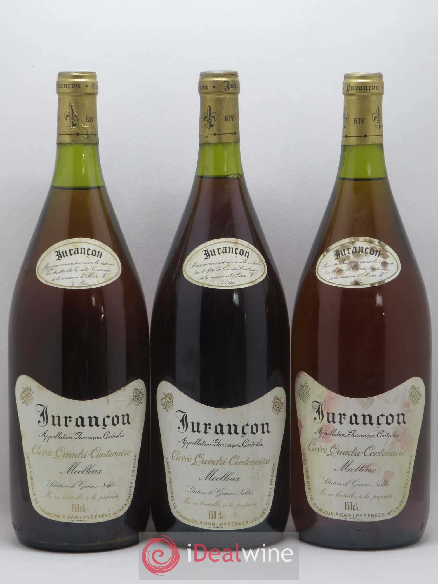 Jurançon Cuvée Quadricentenaire Henri IV Caves Gan - Posten von 3 Magnum - 0