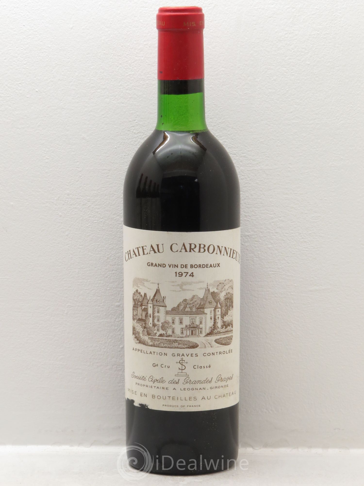 Château Carbonnieux Cru Classé de Graves 1974 - Lot de 6 bouteilles - 0