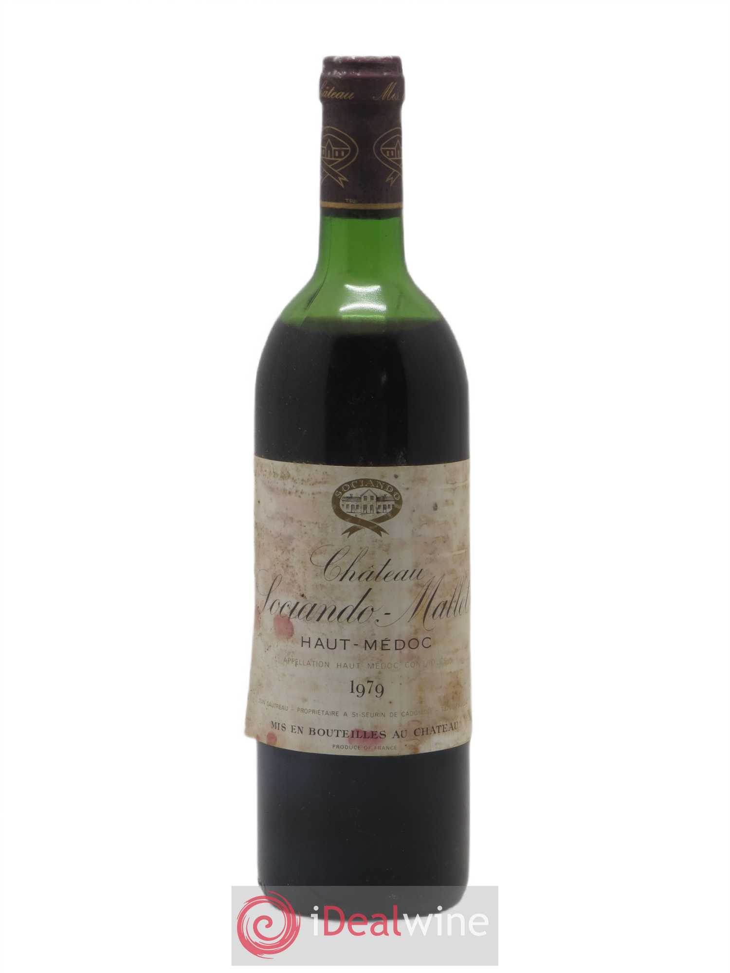 Château Sociando Mallet 1979 - Lot de 1 bouteille - 0
