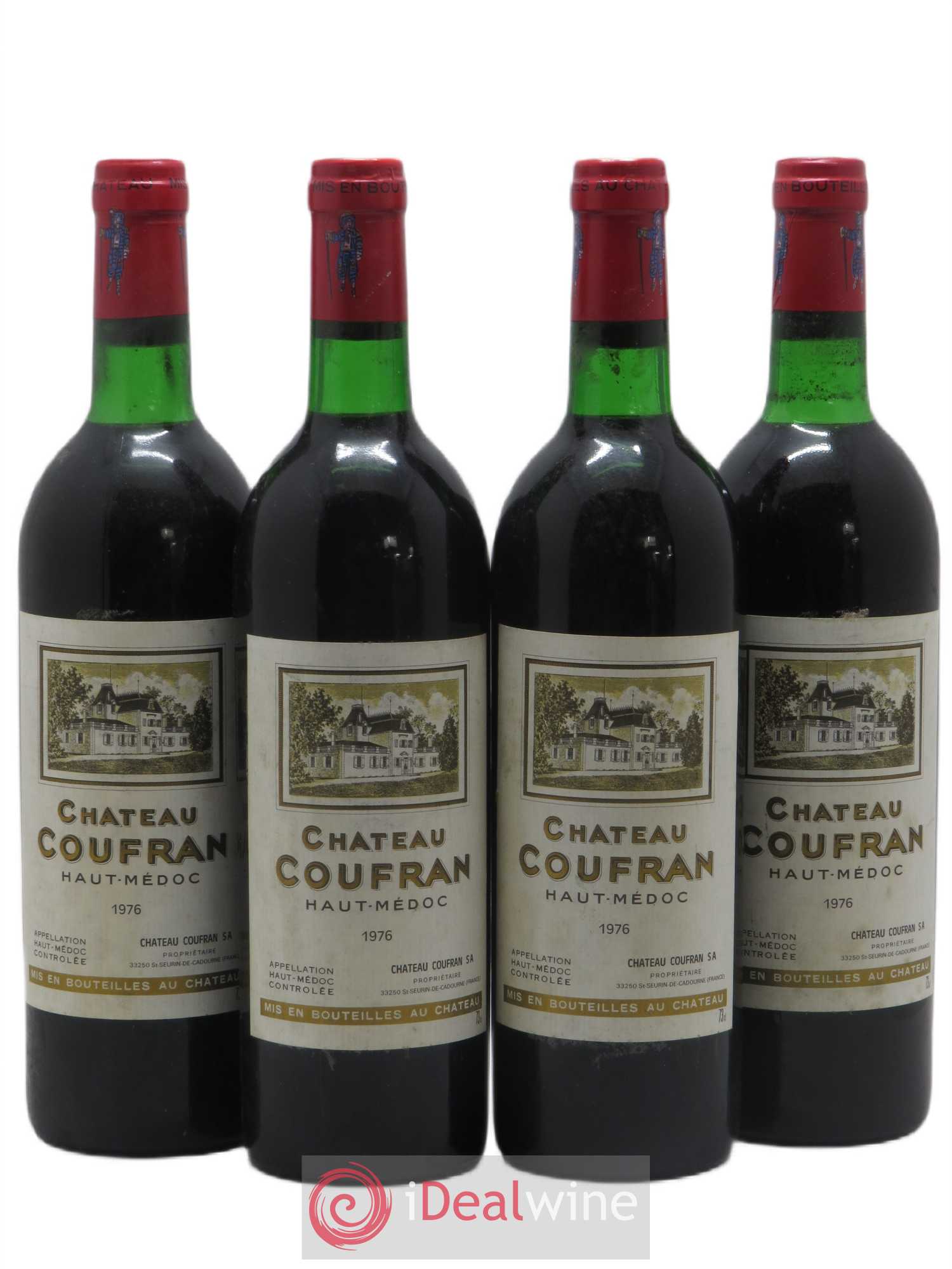 Château Coufran Cru Bourgeois 1976 - Lot de 4 bouteilles - 0