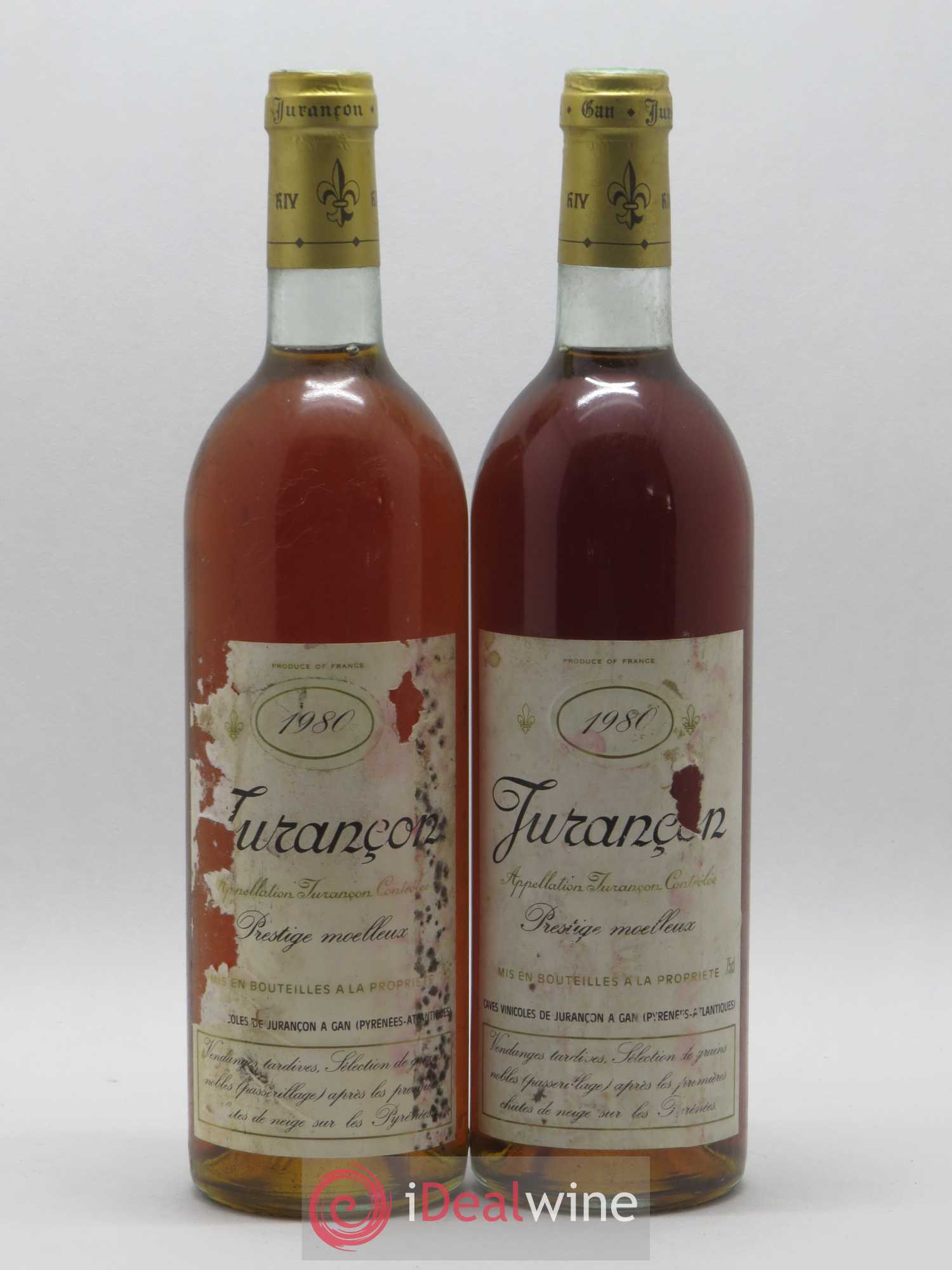 Jurançon Prestige Séléction de grains nobles Caves Gan 1980 - Lotto di 5 bottiglie - 2