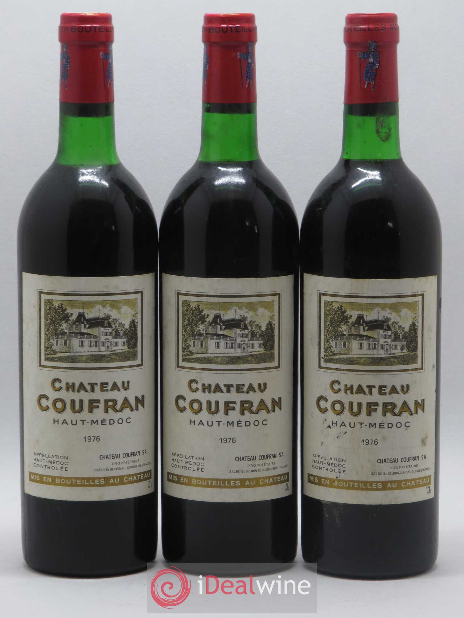 Château Coufran Cru Bourgeois 1976 - Lot de 6 bouteilles - 1