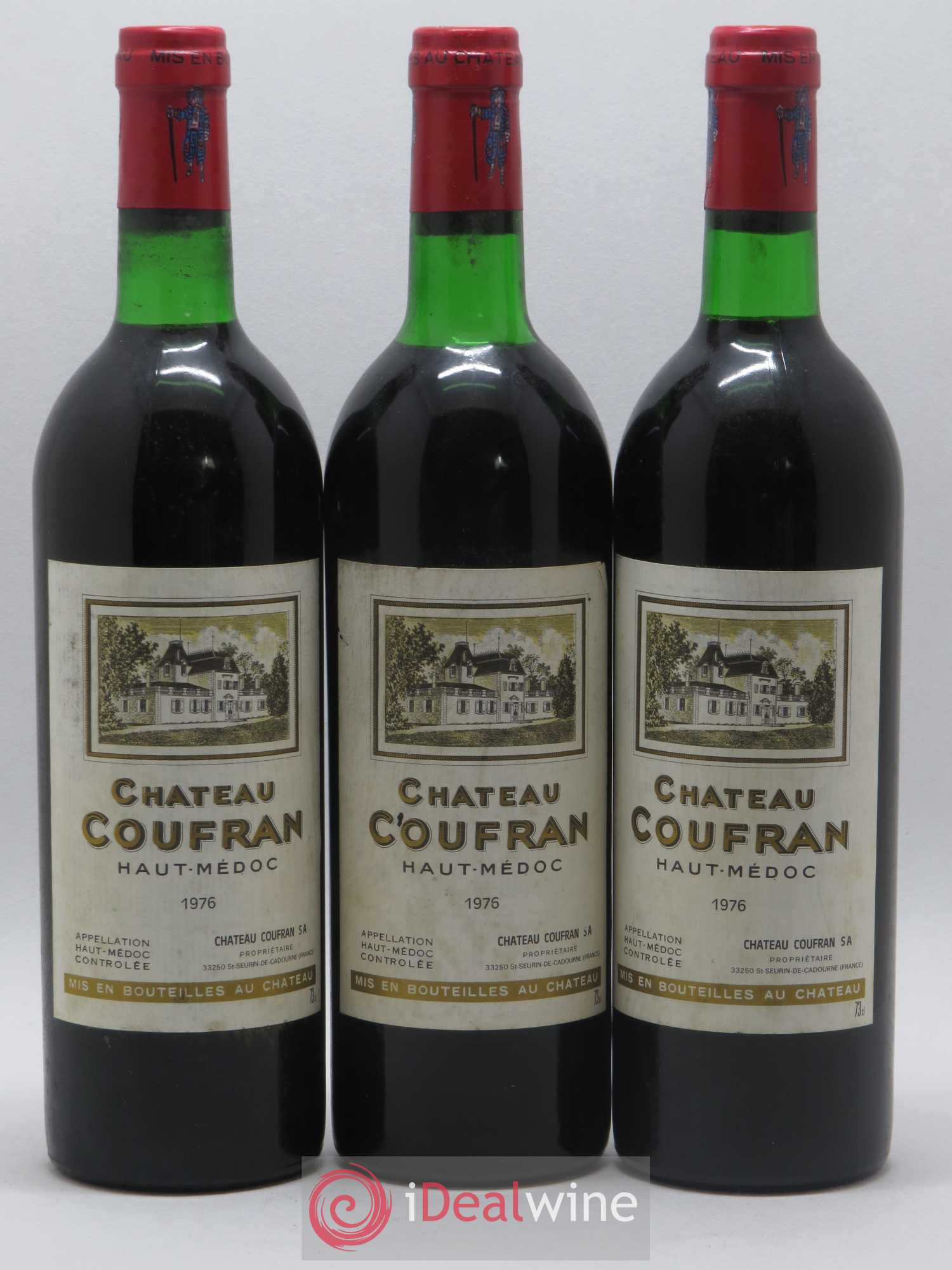 Château Coufran Cru Bourgeois 1976 - Lot de 6 bouteilles - 2