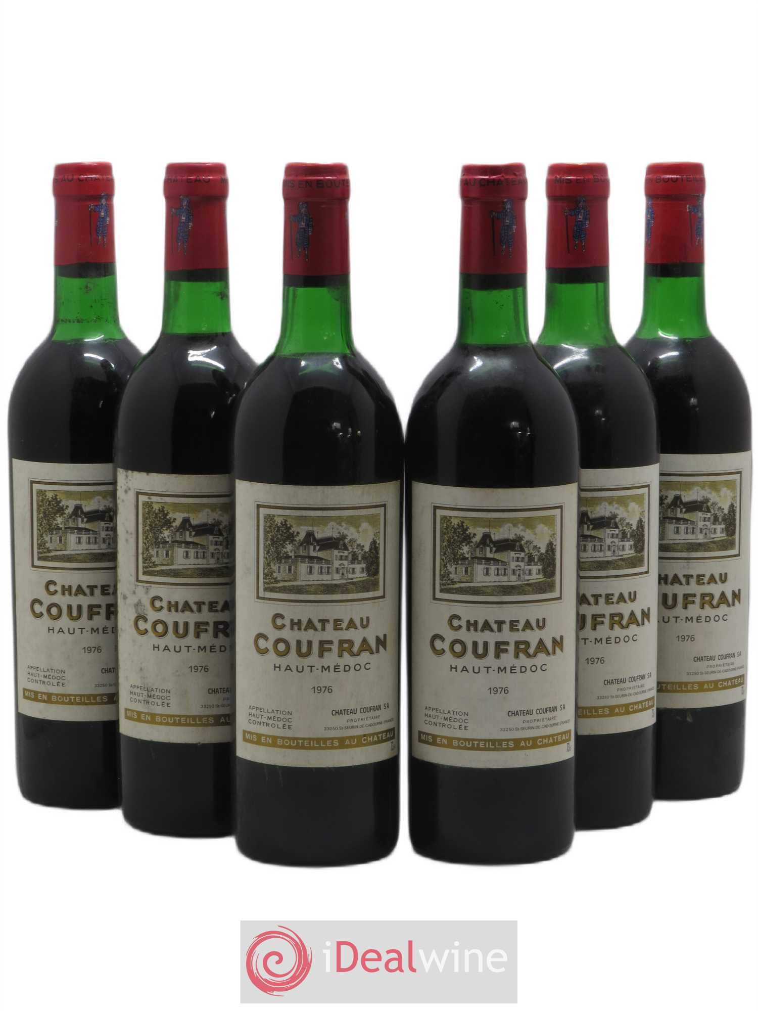 Château Coufran Cru Bourgeois 1976 - Lot de 6 bouteilles - 0