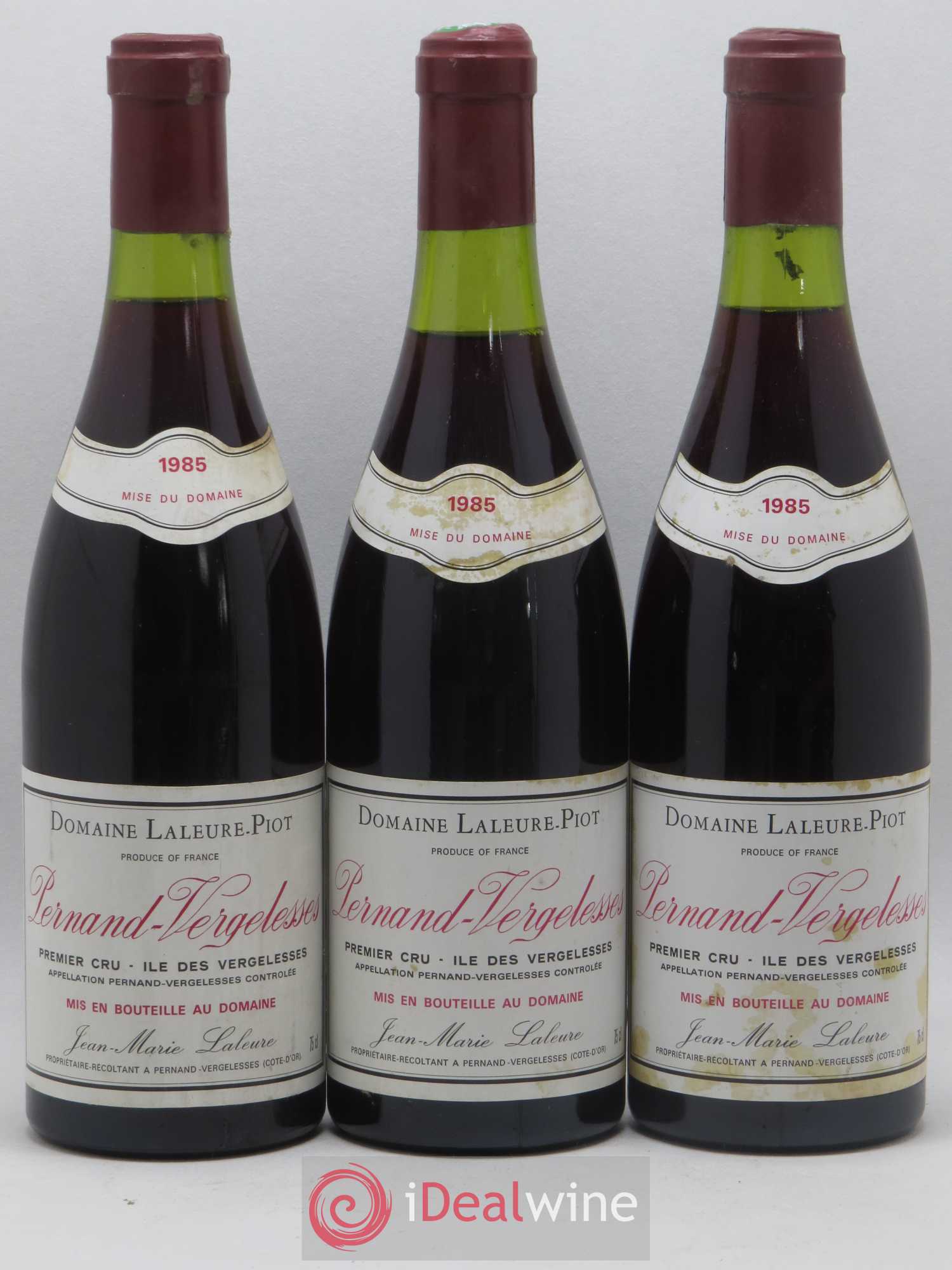 Pernand-Vergelesses 1er Cru Ile des Vergelesses Laleure Piot 1985 - Posten von 6 Flaschen - 1