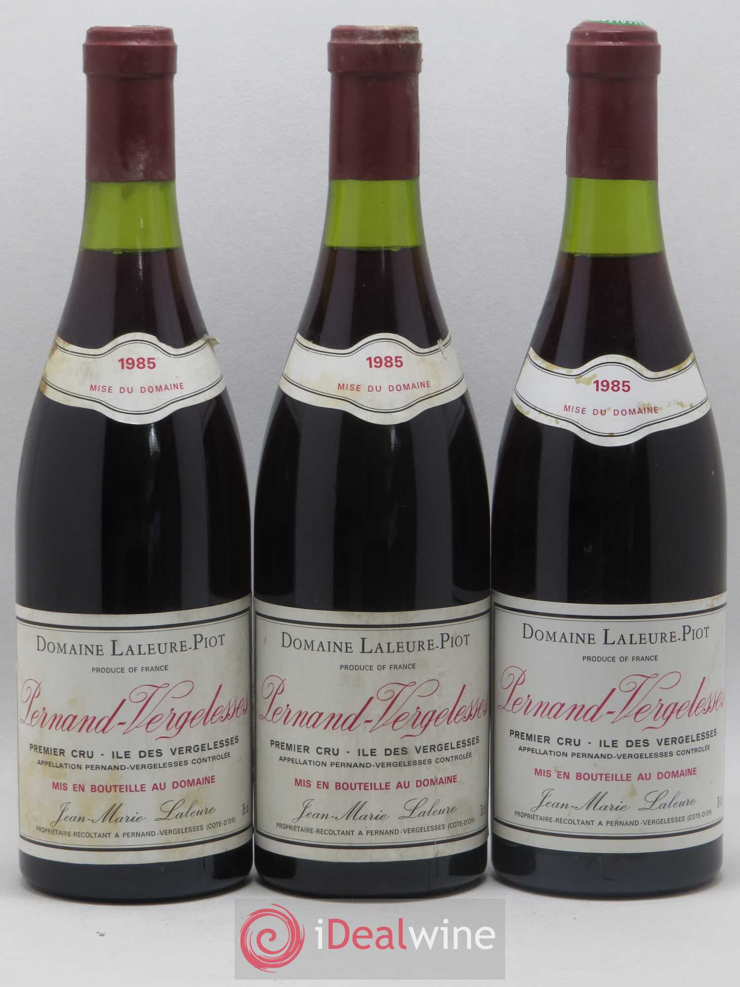 Pernand-Vergelesses 1er Cru Ile des Vergelesses Laleure Piot 1985 - Posten von 6 Flaschen - 2