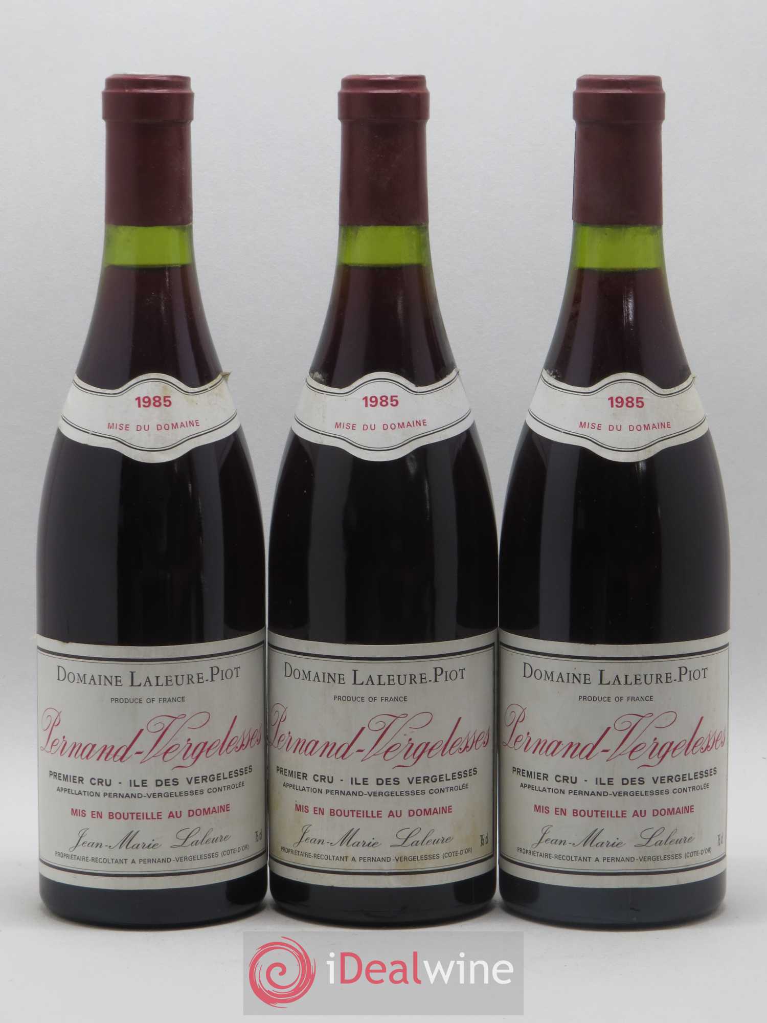 Pernand-Vergelesses 1er Cru Ile des Vergelesses Laleure Piot 1985 - Posten von 6 Flaschen - 1