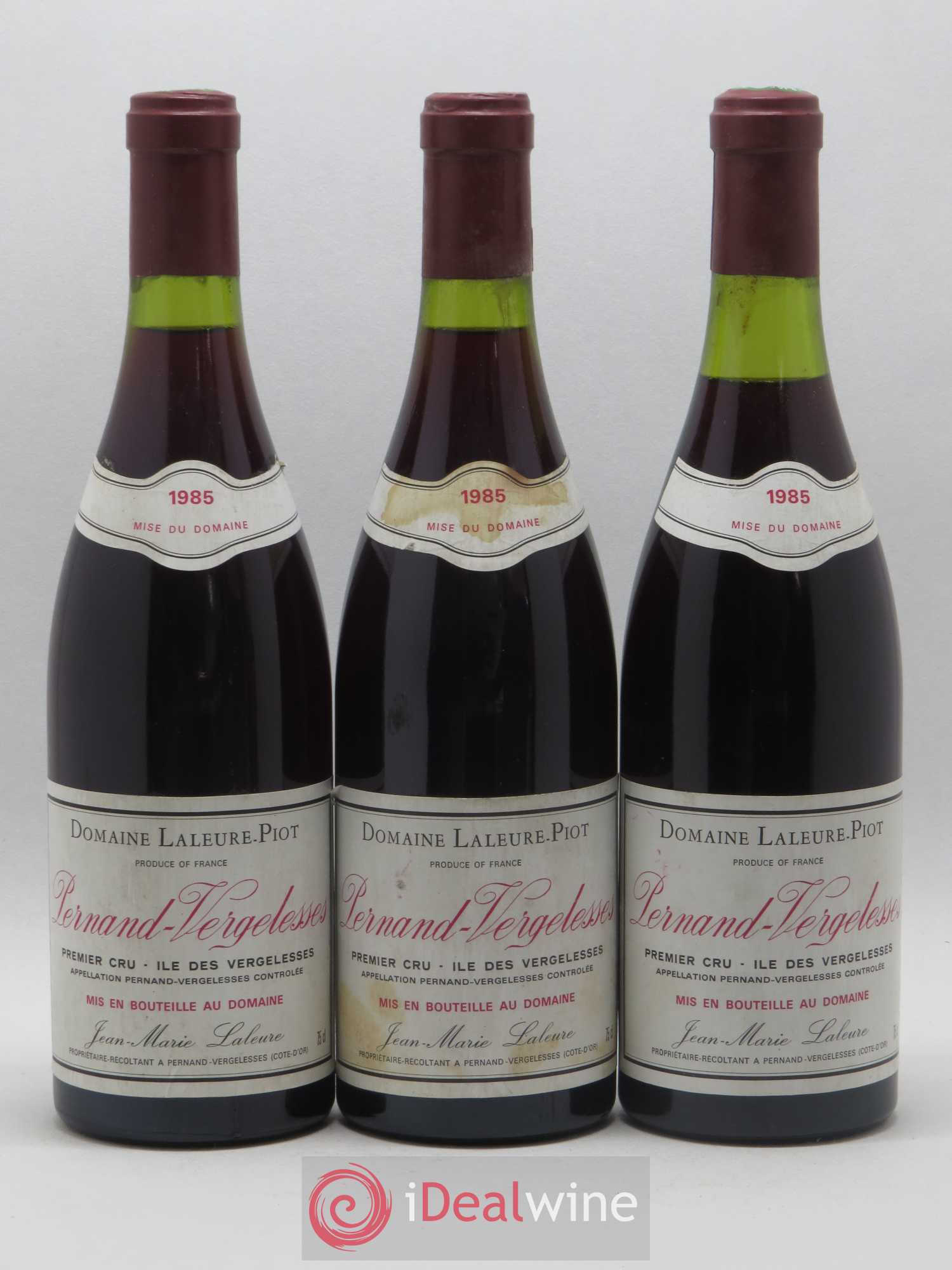 Pernand-Vergelesses 1er Cru Ile des Vergelesses Laleure Piot 1985 - Posten von 6 Flaschen - 2
