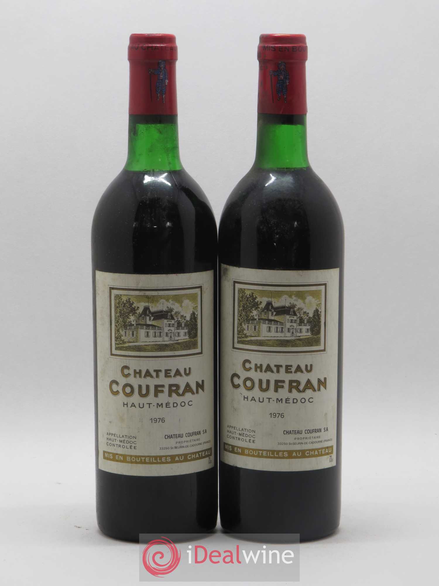 Château Coufran Cru Bourgeois 1976 - Lot de 2 bouteilles - 0
