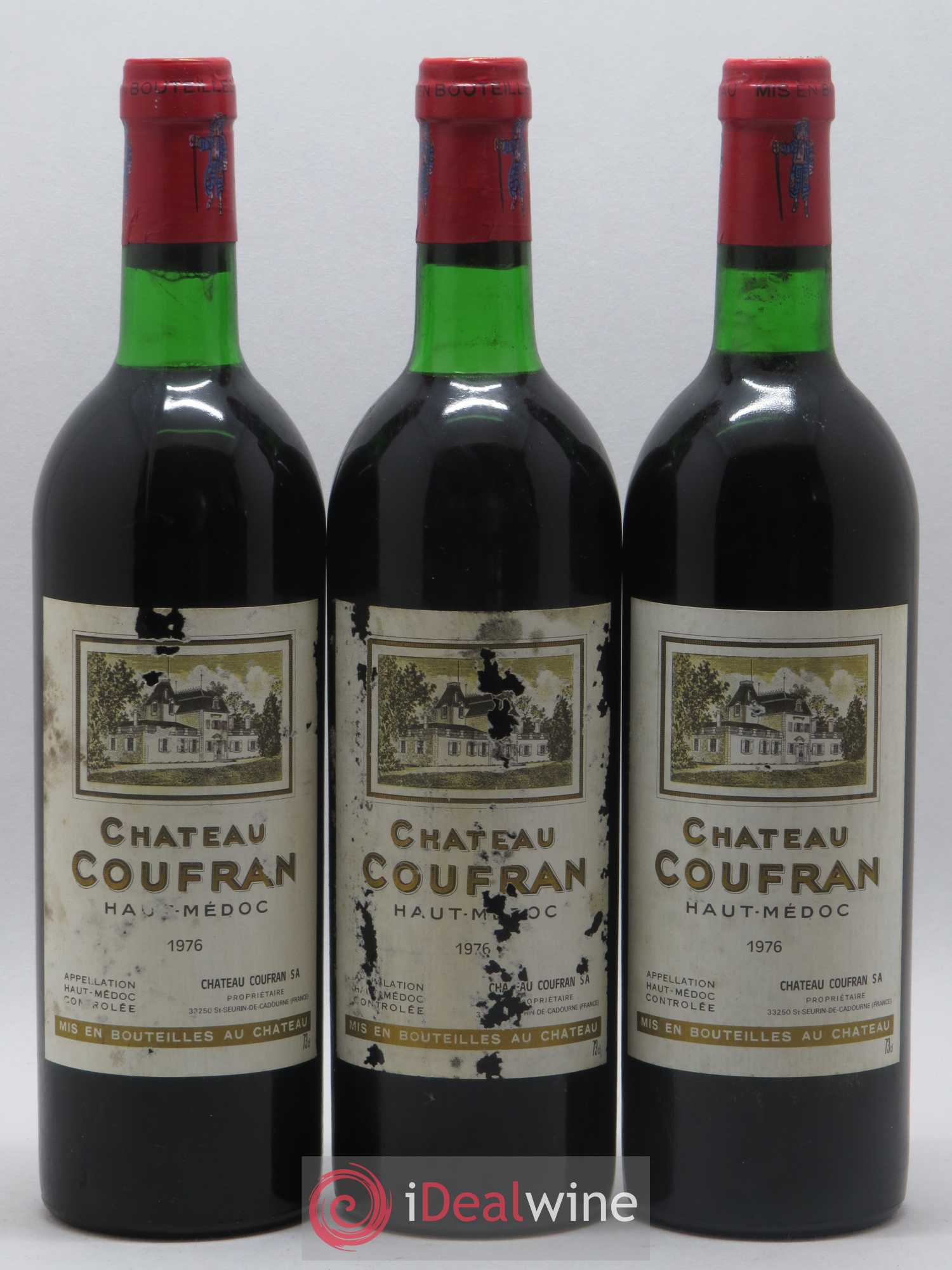 Château Coufran Cru Bourgeois 1976 - Lot de 12 bouteilles - 1