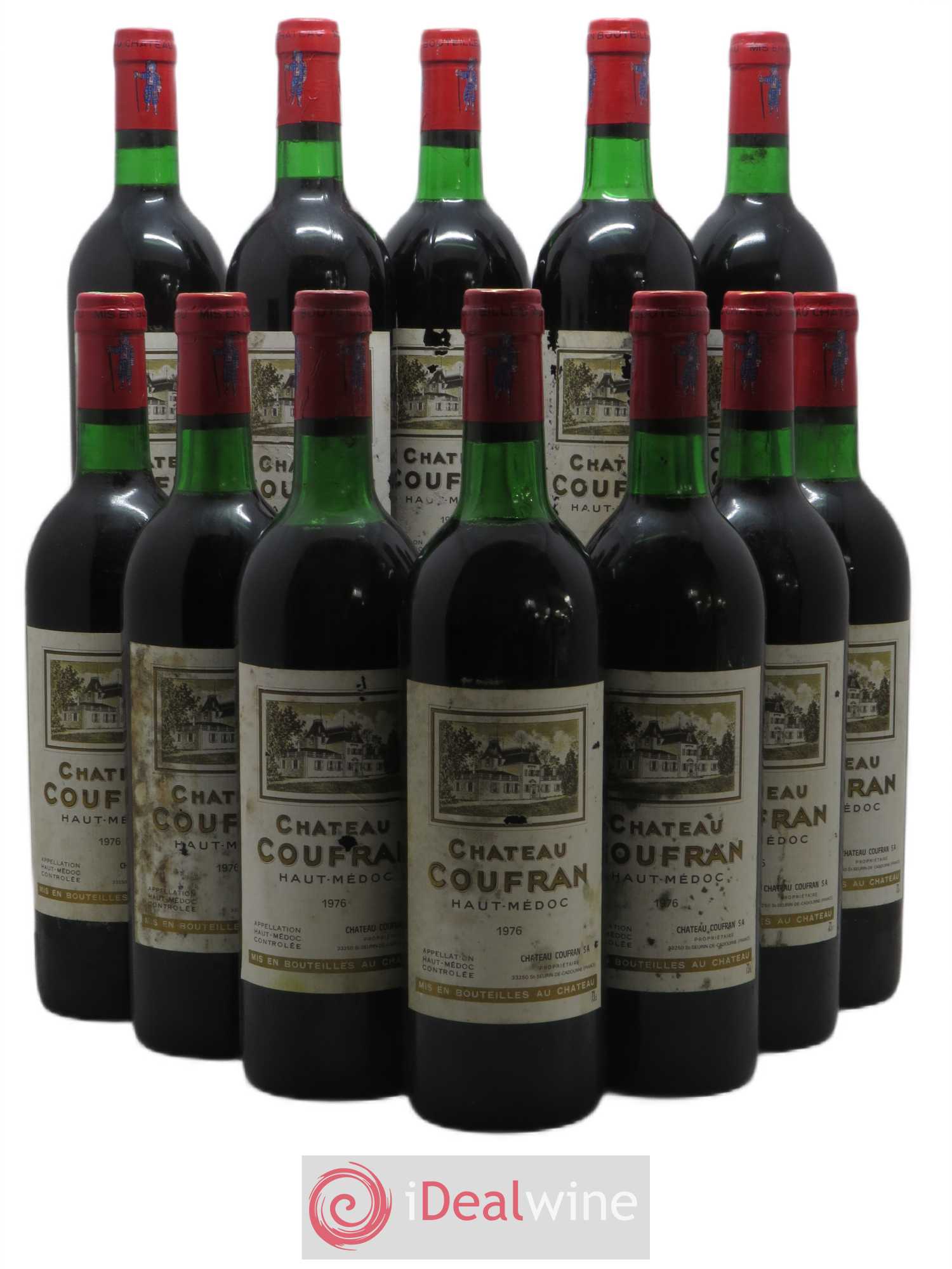 Château Coufran Cru Bourgeois 1976 - Lot de 12 bouteilles - 0