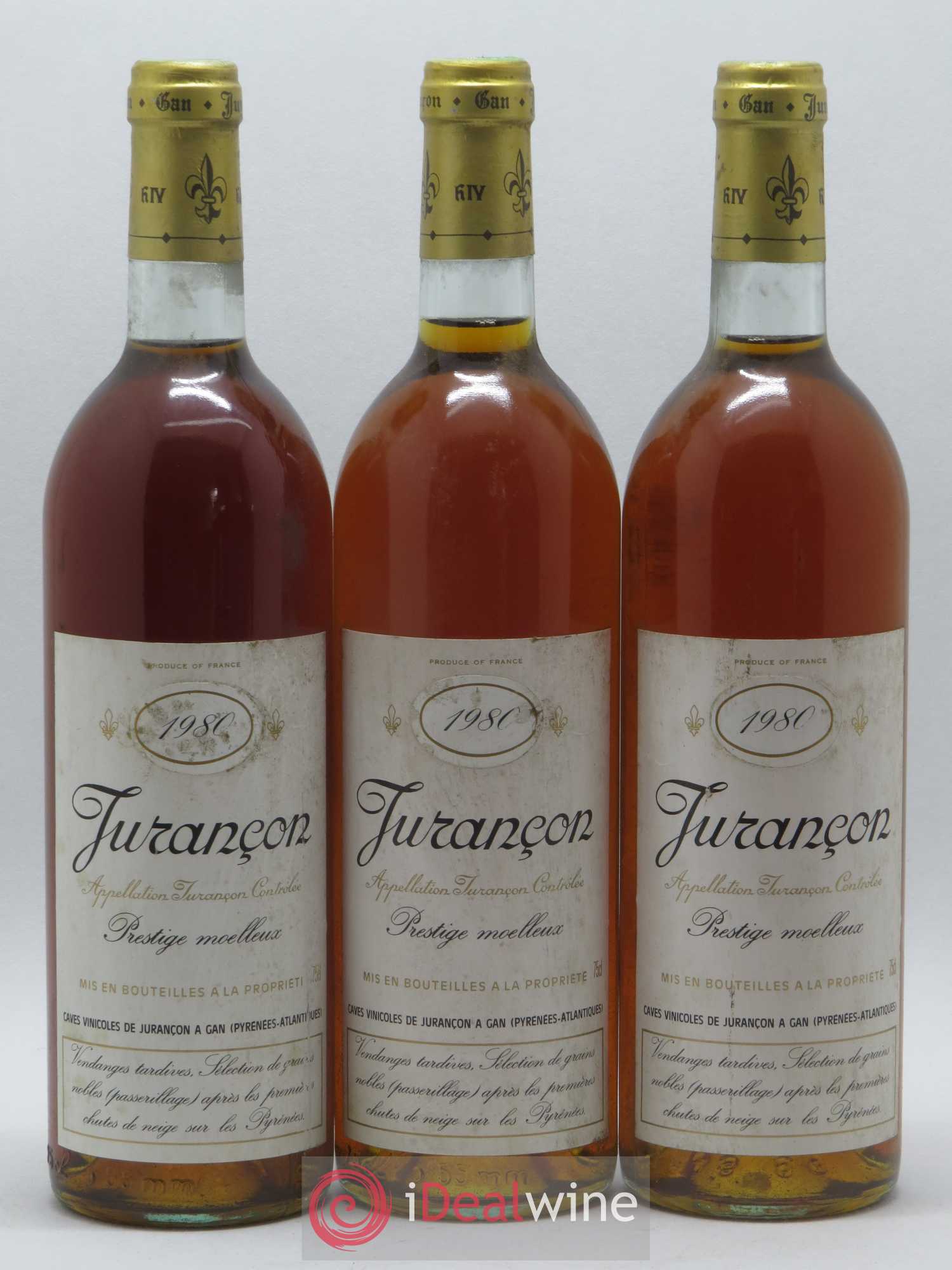Jurançon Prestige Séléction de grains nobles Caves Gan 1980 - Lotto di 6 bottiglie - 1