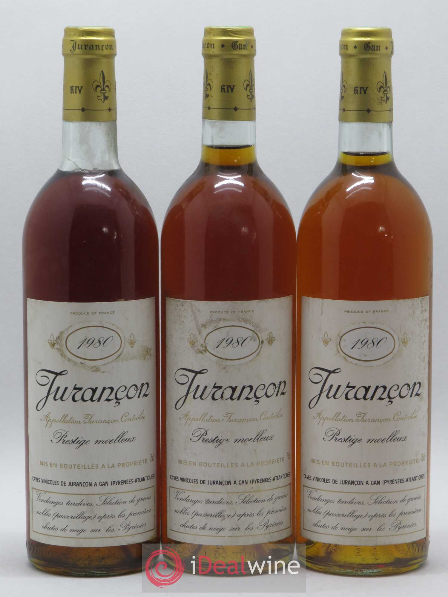 Jurançon Prestige Séléction de grains nobles Caves Gan 1980 - Lotto di 6 bottiglie - 2