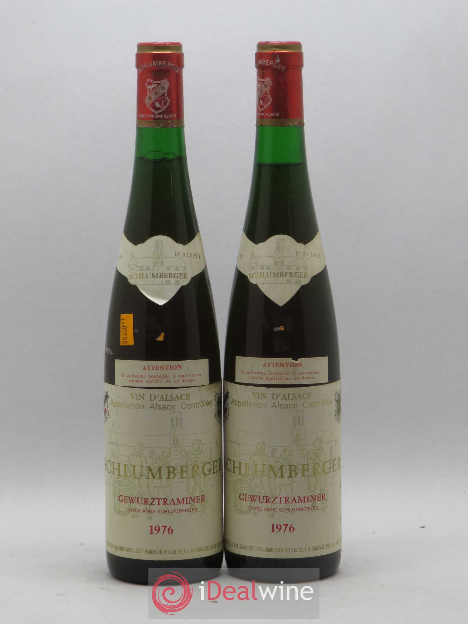 Gewurztraminer Cuvee Anne Schlumberger 1976 - Posten von 2 Flaschen - 0