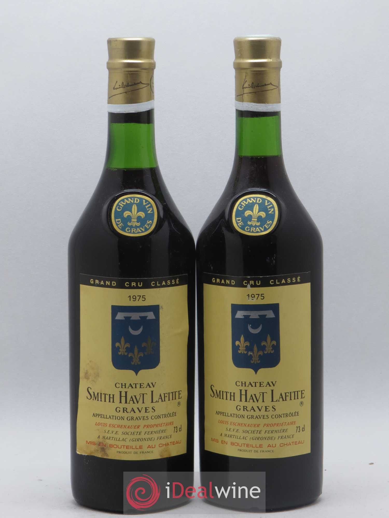 Château Smith Haut Lafitte Cru Classé de Graves 1975 - Lot de 2 bouteilles - 0