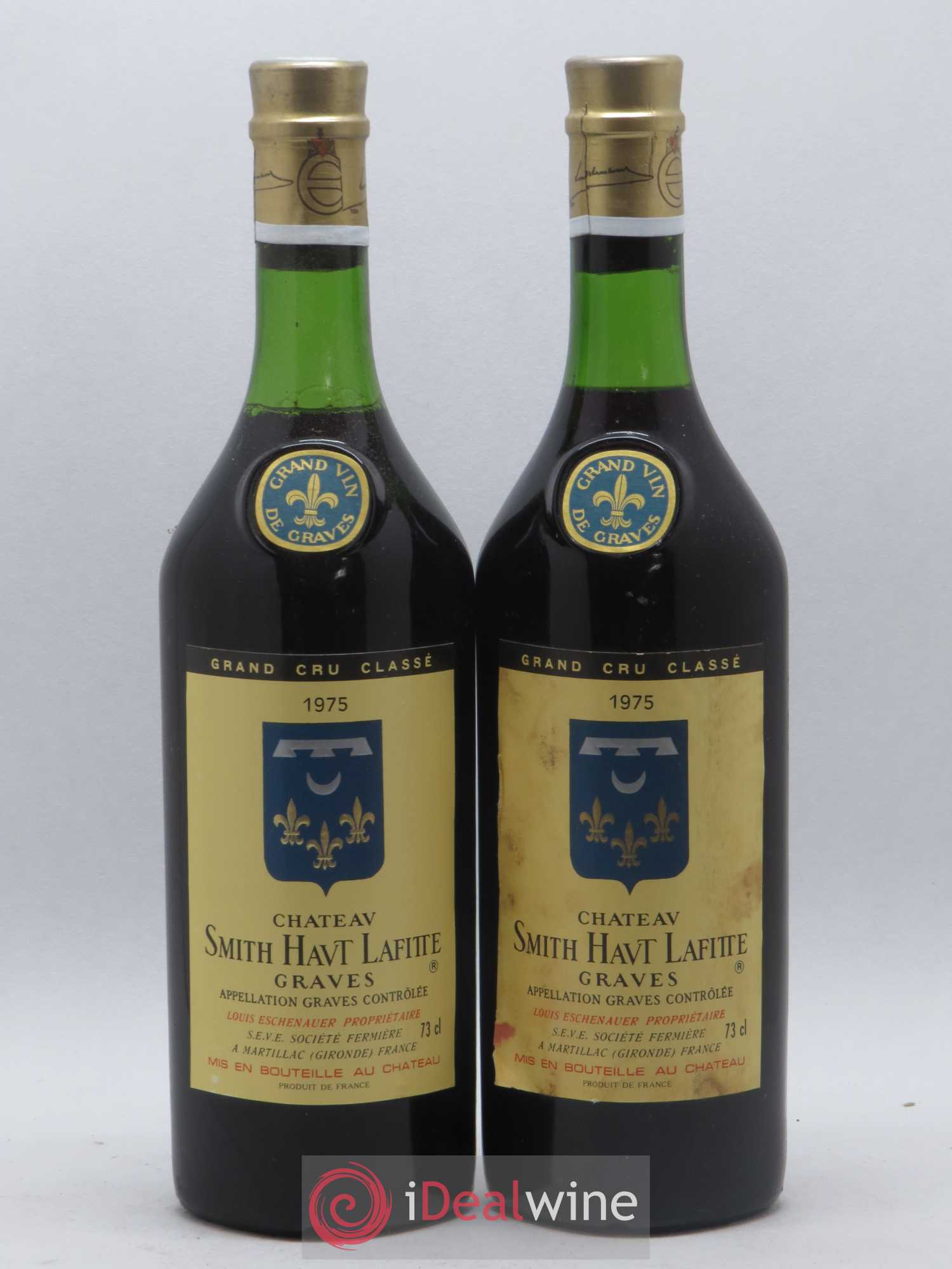 Château Smith Haut Lafitte Cru Classé de Graves 1975 - Lot de 2 bouteilles - 0