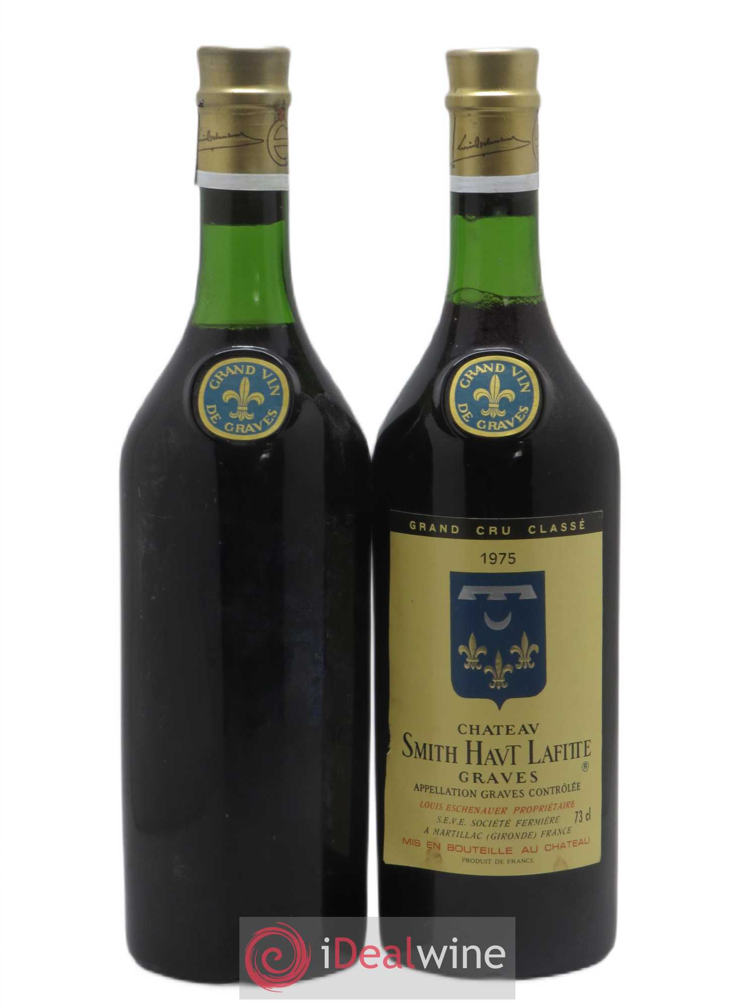 Château Smith Haut Lafitte Cru Classé de Graves 1975 - Lot de 2 bouteilles - 0